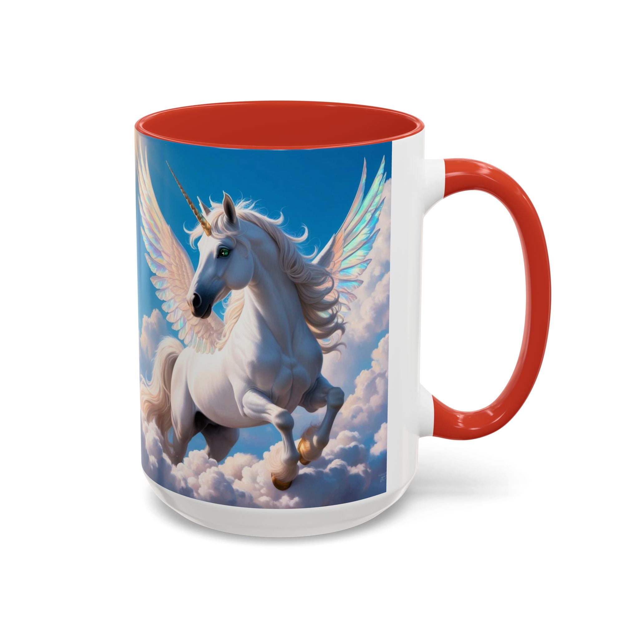 Unicorn Coffee Mug: Fairytale Alicorn, Mythical Creature, Enchanted Gift (Blue)
