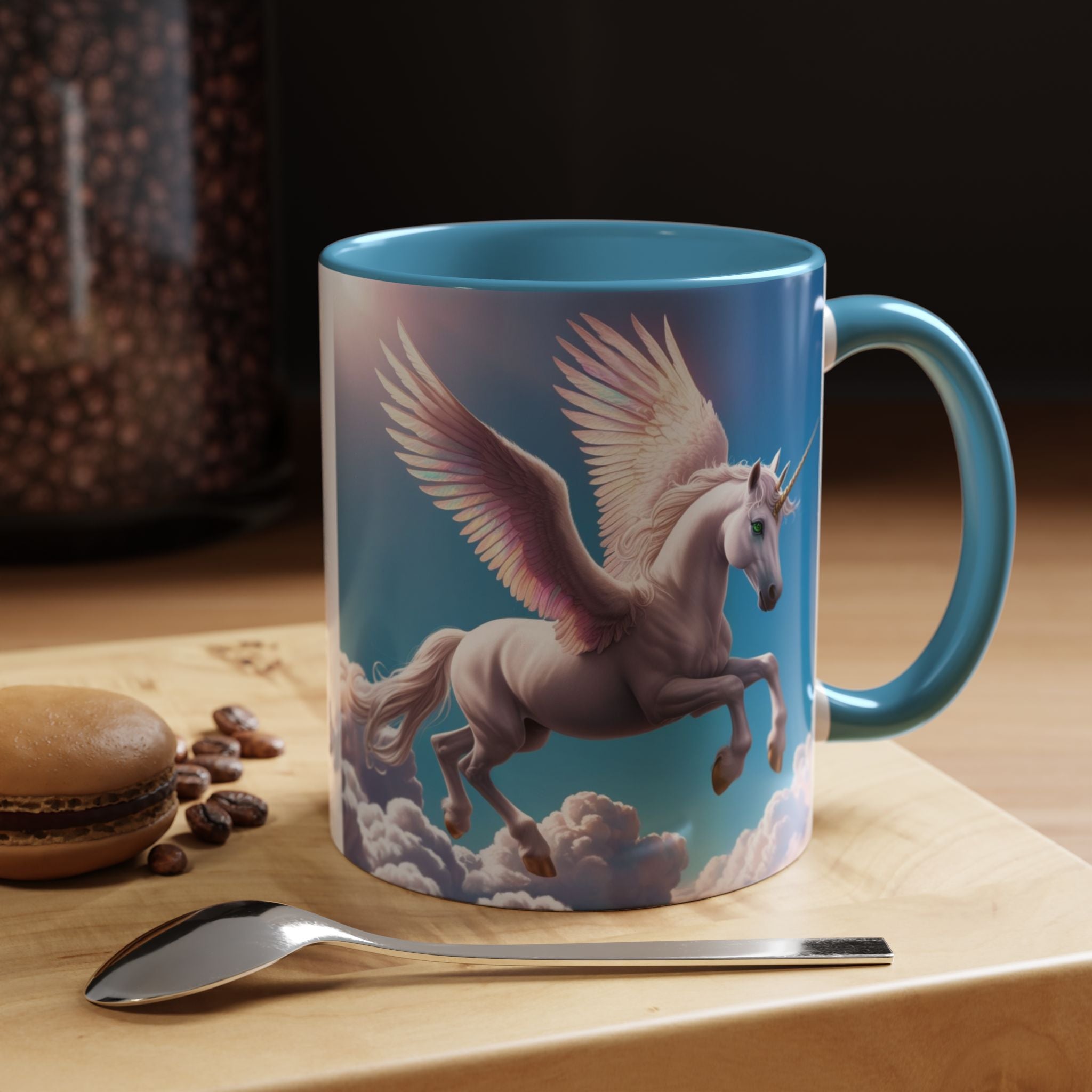 Unicorn Coffee Cup: Fantasy Alicorn Mug, Legendary Creature, Enchanted Gift (Purple)