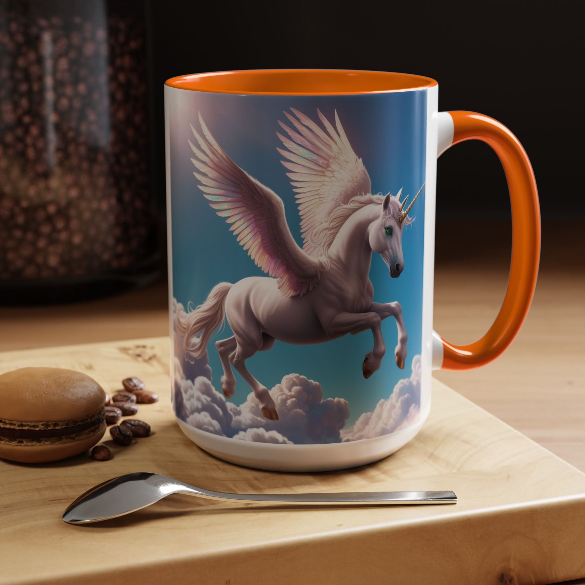 Unicorn Coffee Cup: Fantasy Alicorn Mug, Legendary Creature, Enchanted Gift (Purple)
