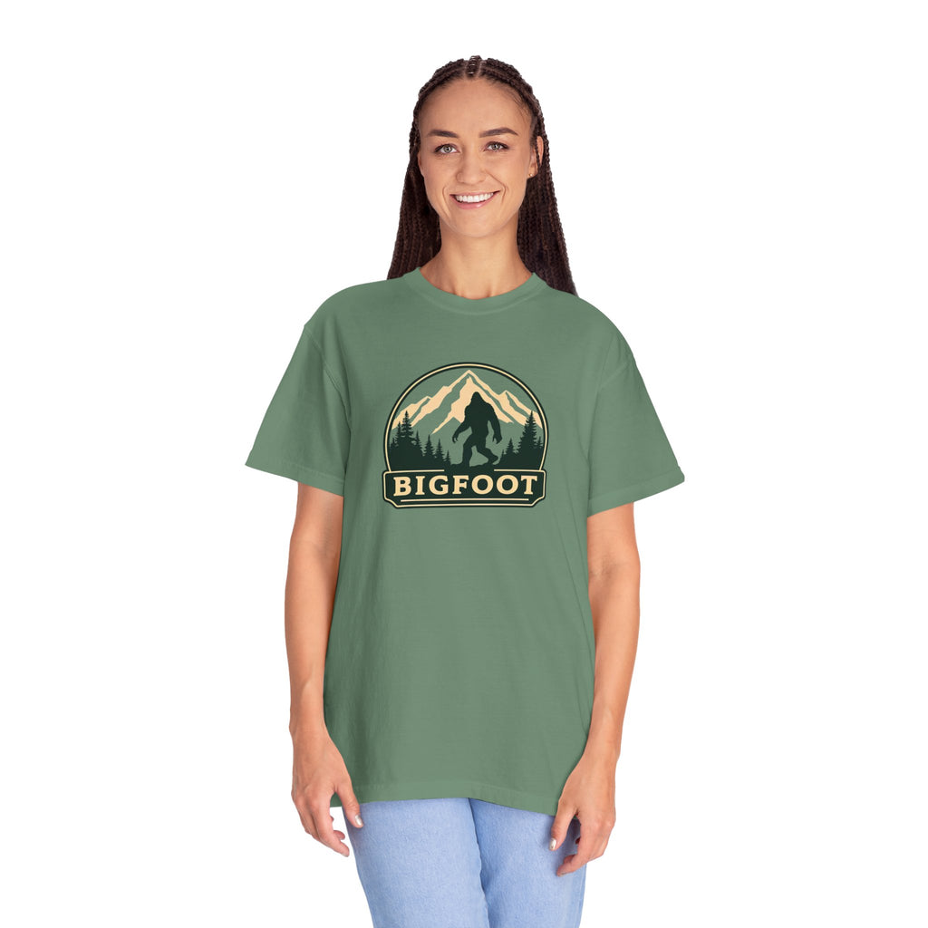 Sasquatch Camping TShirt | Bigfoot Graphic Tee, Comfort Colors®, Retro Hiking Shirt