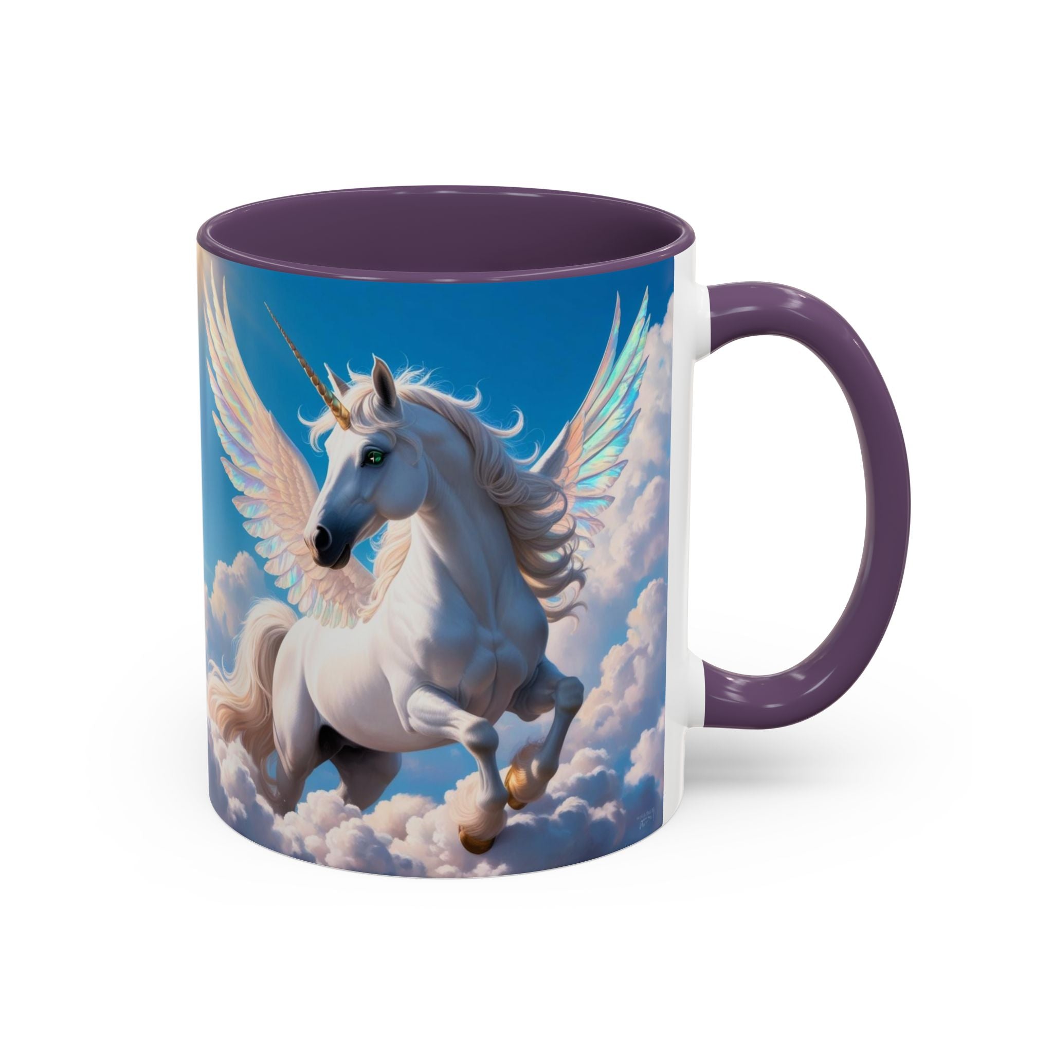 Unicorn Coffee Mug: Fairytale Alicorn, Mythical Creature, Enchanted Gift (Blue)