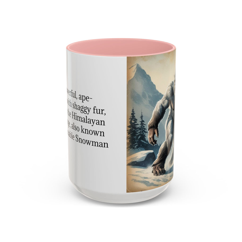 Abominable Snowman Ceramic Mug: Yeti Coffee Cup, Himalayan Mountain Cryptid, Bigfoot Camping Gift