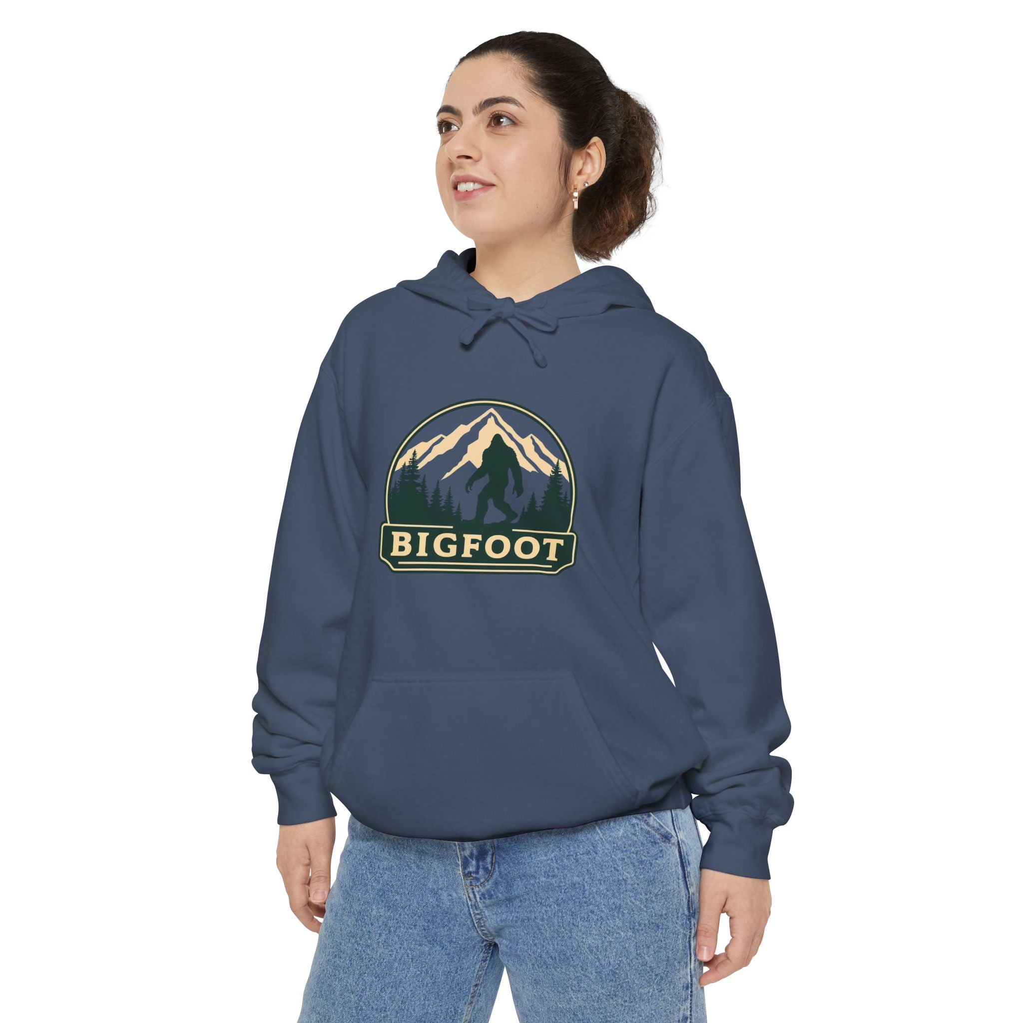 Sasquatch Hoodie - Comfort Colors® | Bigfoot Sweatshirt, Hiking Gift for Nature Lovers, Cozy Unisex Pullover