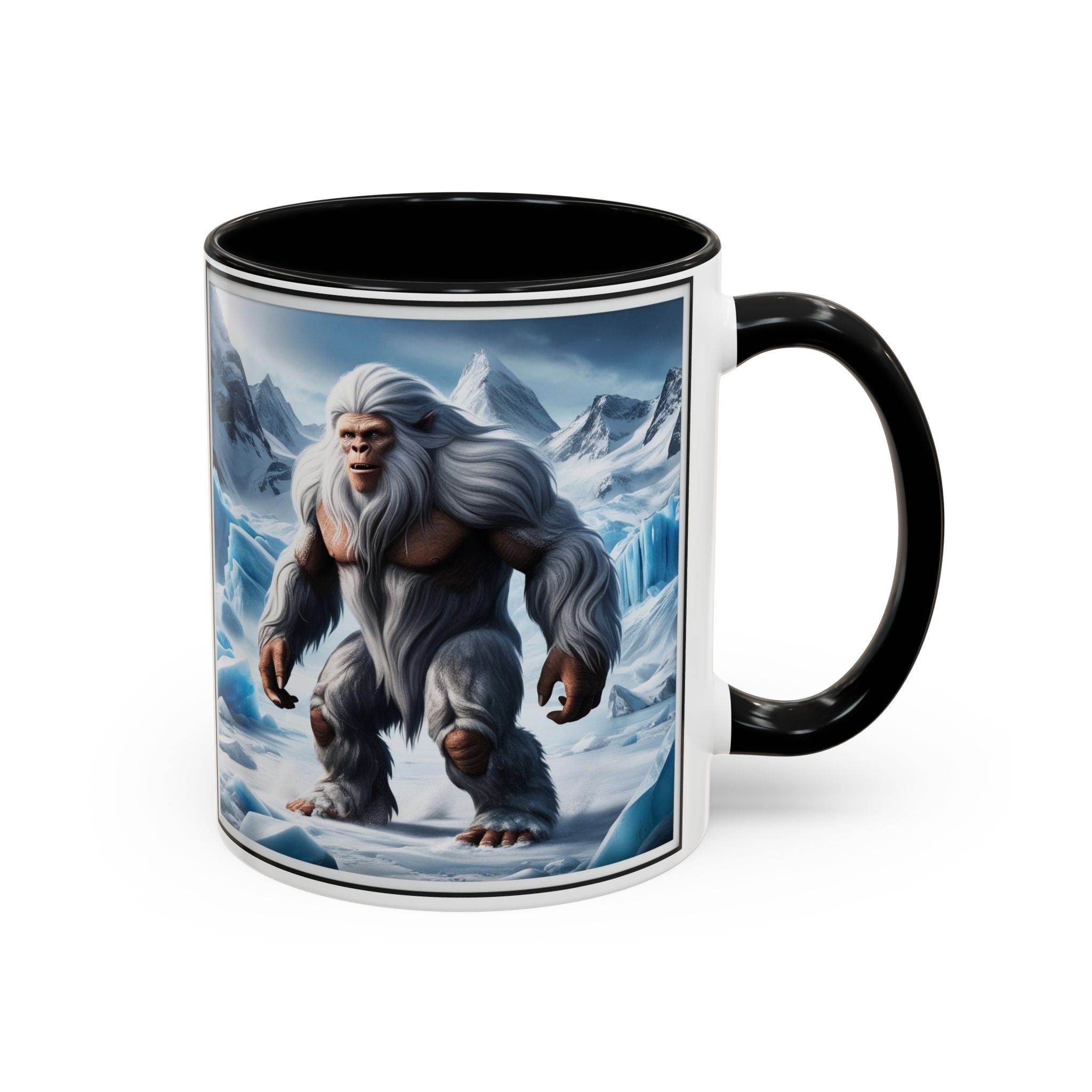 Yeti Coffee Mug: Abominable Snowman, Himalayan Mountain Cryptid, Bigfoot Camping Gift