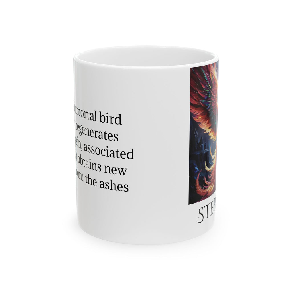 Customizable Phoenix Coffee Mug: Mythical Creature, Rise from the Ashes