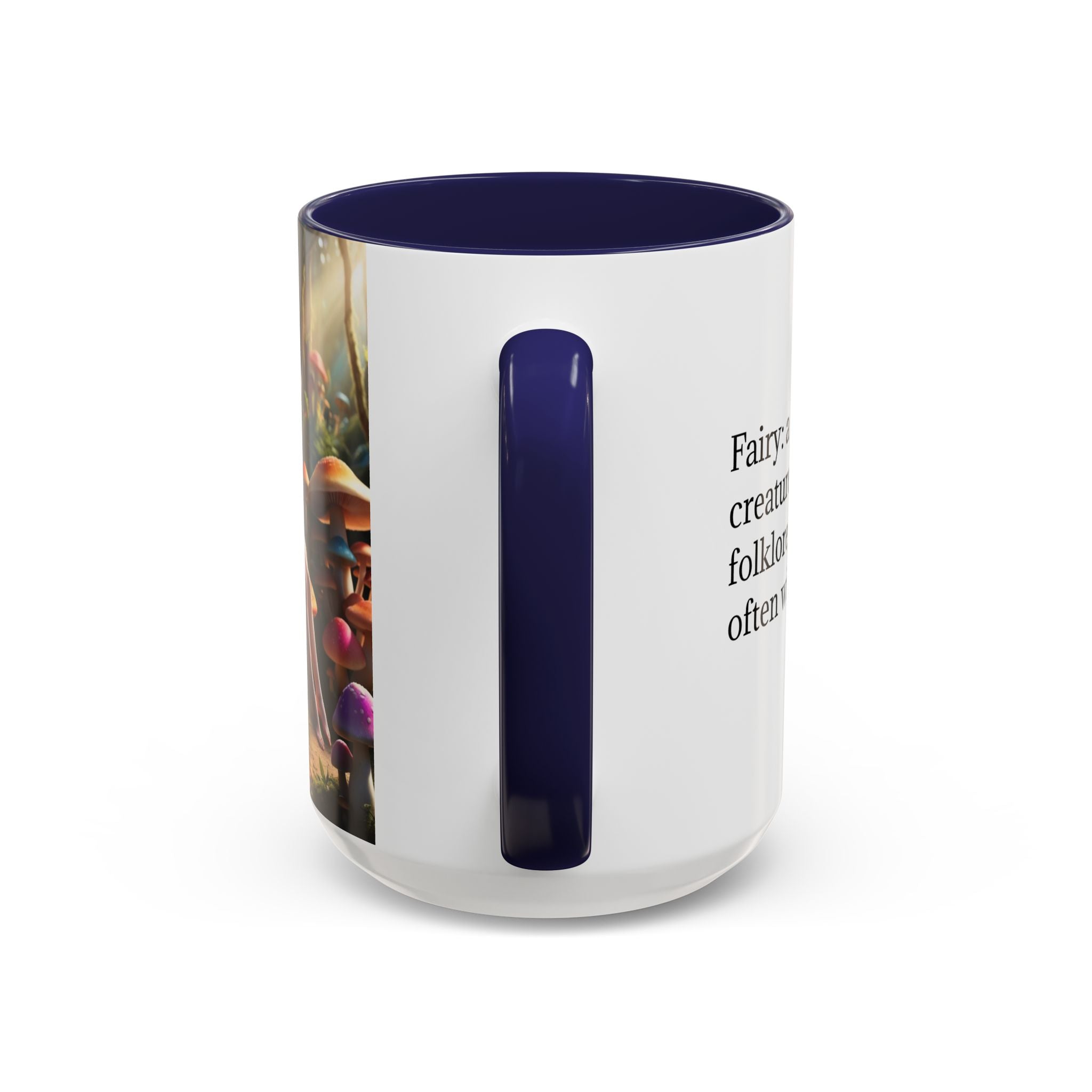 Fairy Garden Mug: Ceramic Toadstool Coffee Cup, Enchanted Forest Fantasy Gift