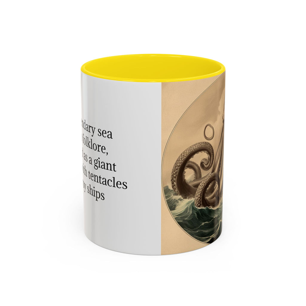 Kraken Coffee Cup: Giant Squid Coffee Mug, Mugs for Men, Mythical Creature