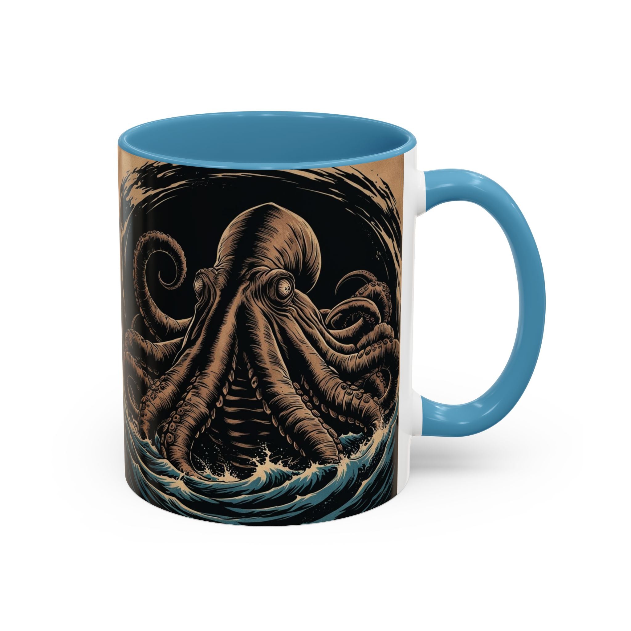 Kraken Coffee Mug: Giant Squid Coffee Cup, Sea Creature, Mugs for Men