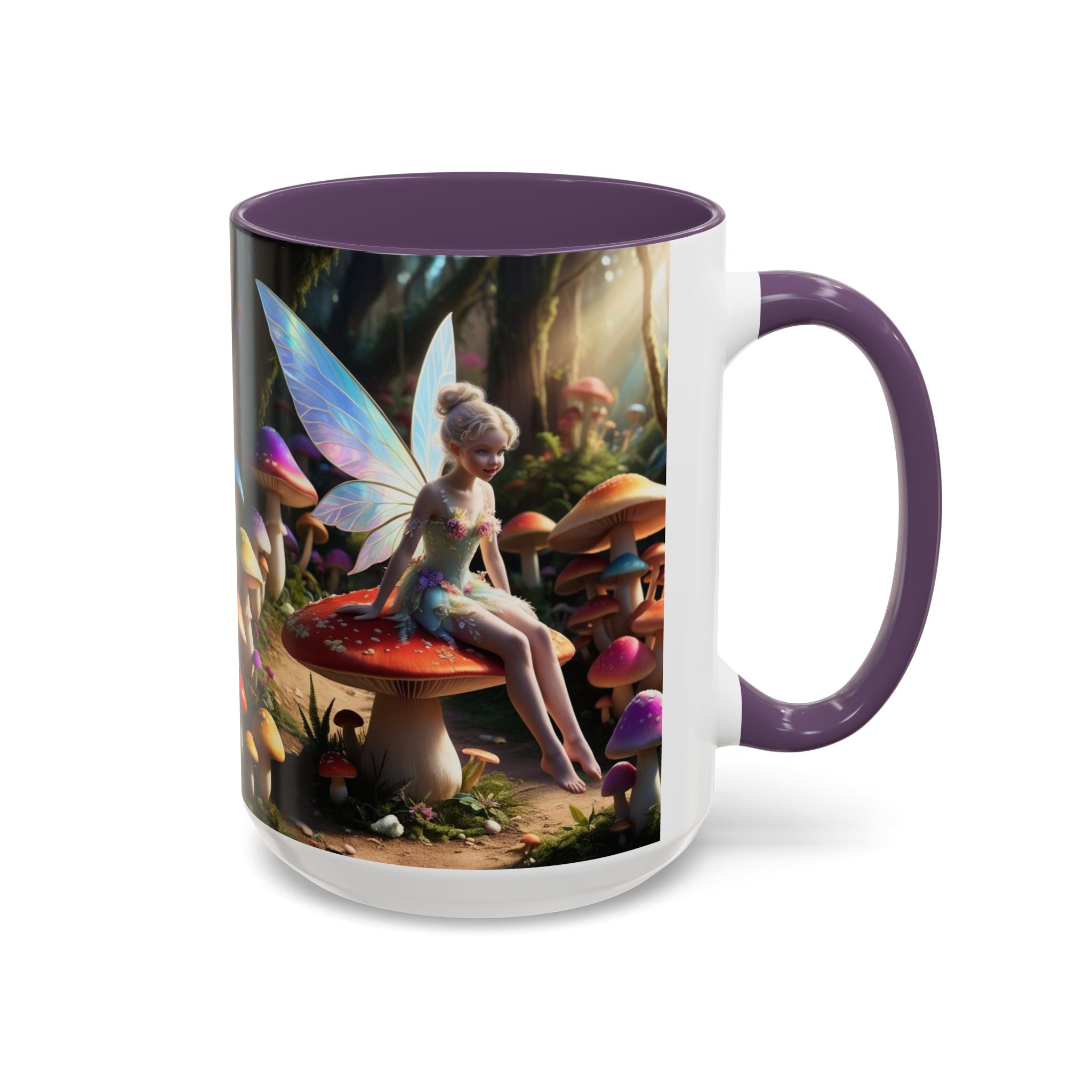 Fairy Garden Mug: Ceramic Toadstool Coffee Cup, Enchanted Forest Fantasy Gift