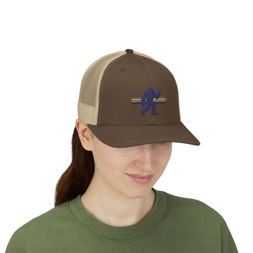 Bigfoot Baseball Cap: Sasquatch Trucker Hat, Snapback Hat, Embroidered Outdoor Gear