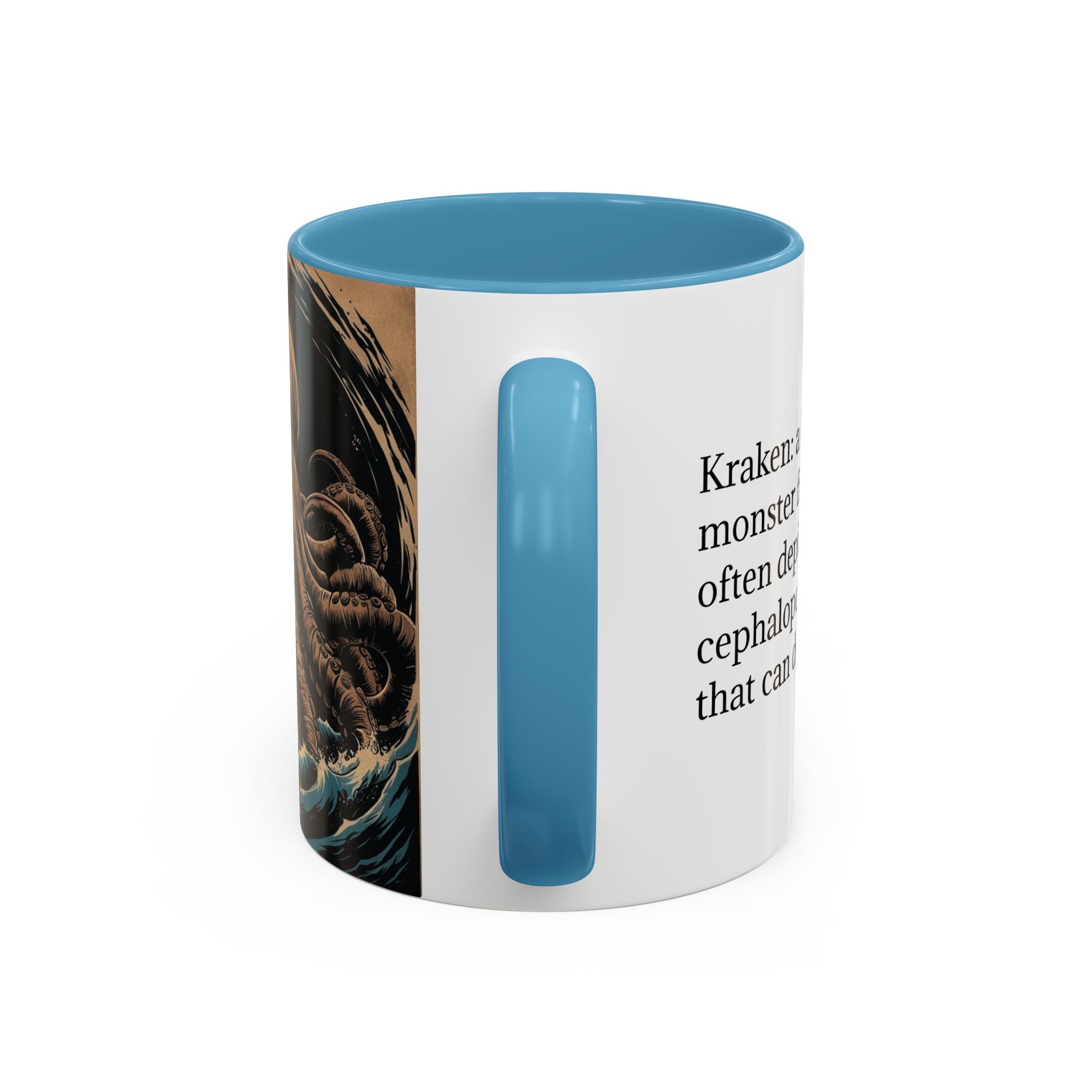 Kraken Coffee Mug: Giant Squid Coffee Cup, Sea Creature, Mugs for Men