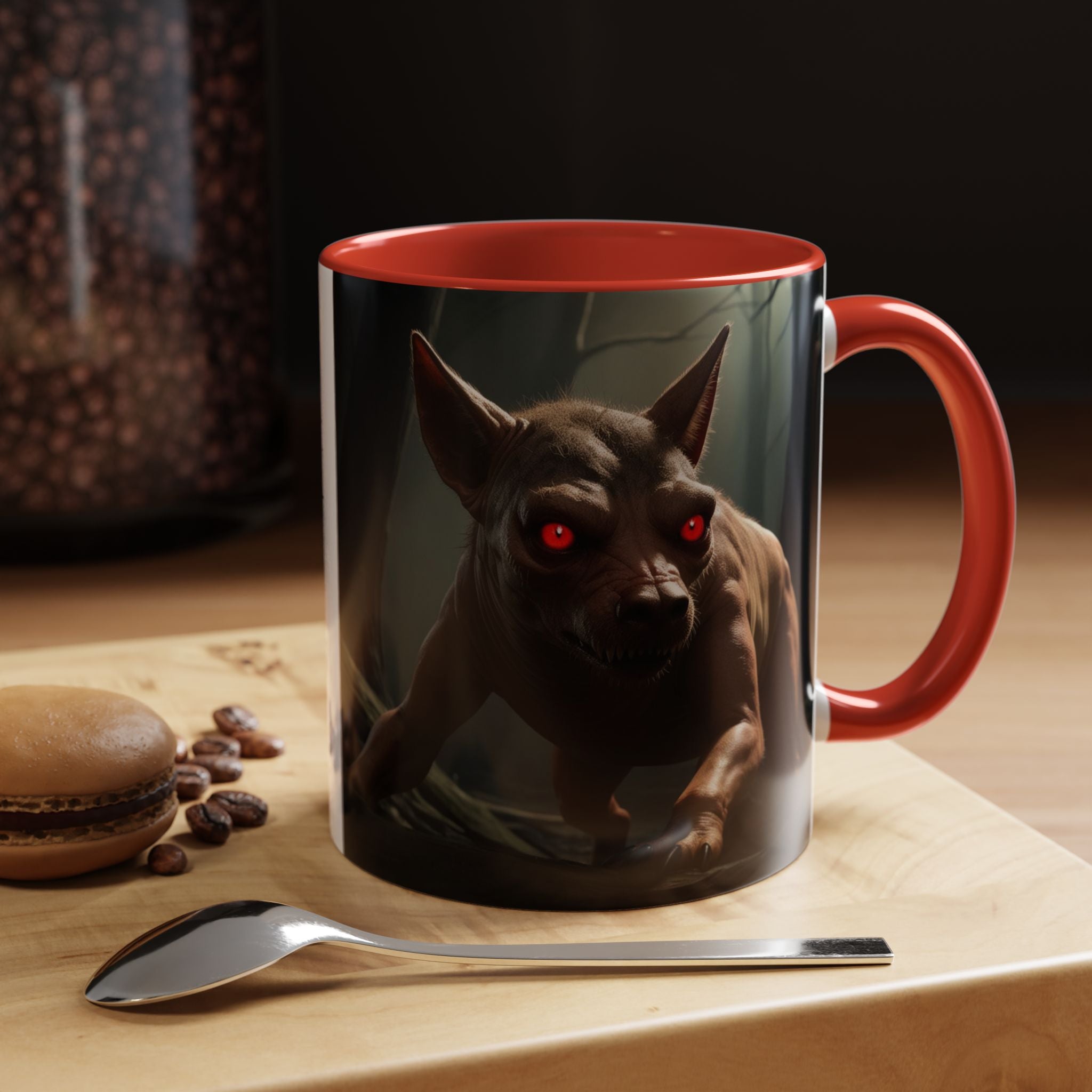 Chupacabra Coffee Cup Supernatural Beast, Mexican Folklore Gift, Mythical Canine Cryptid