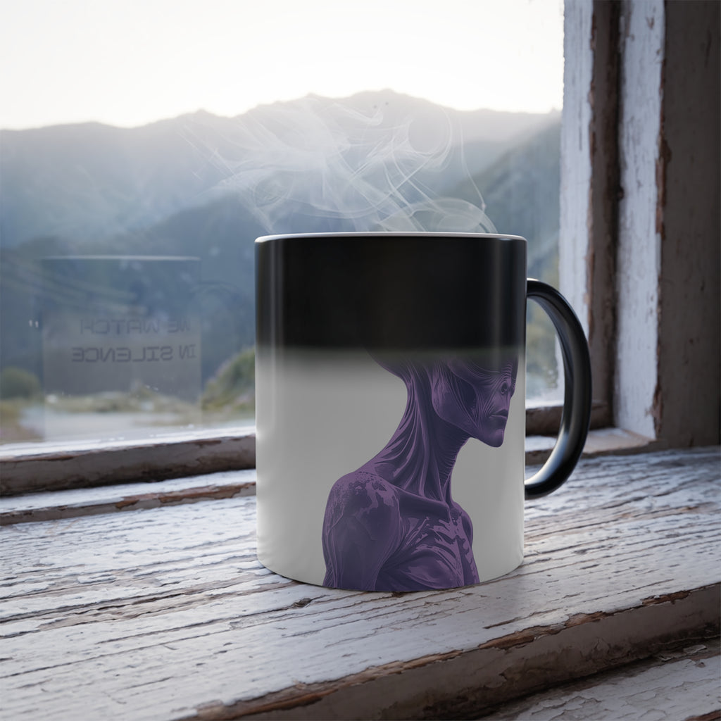 Alien Mug - Color Changing Coffee Cup: Roswell Extraterrestrial, Conspiracy Theory