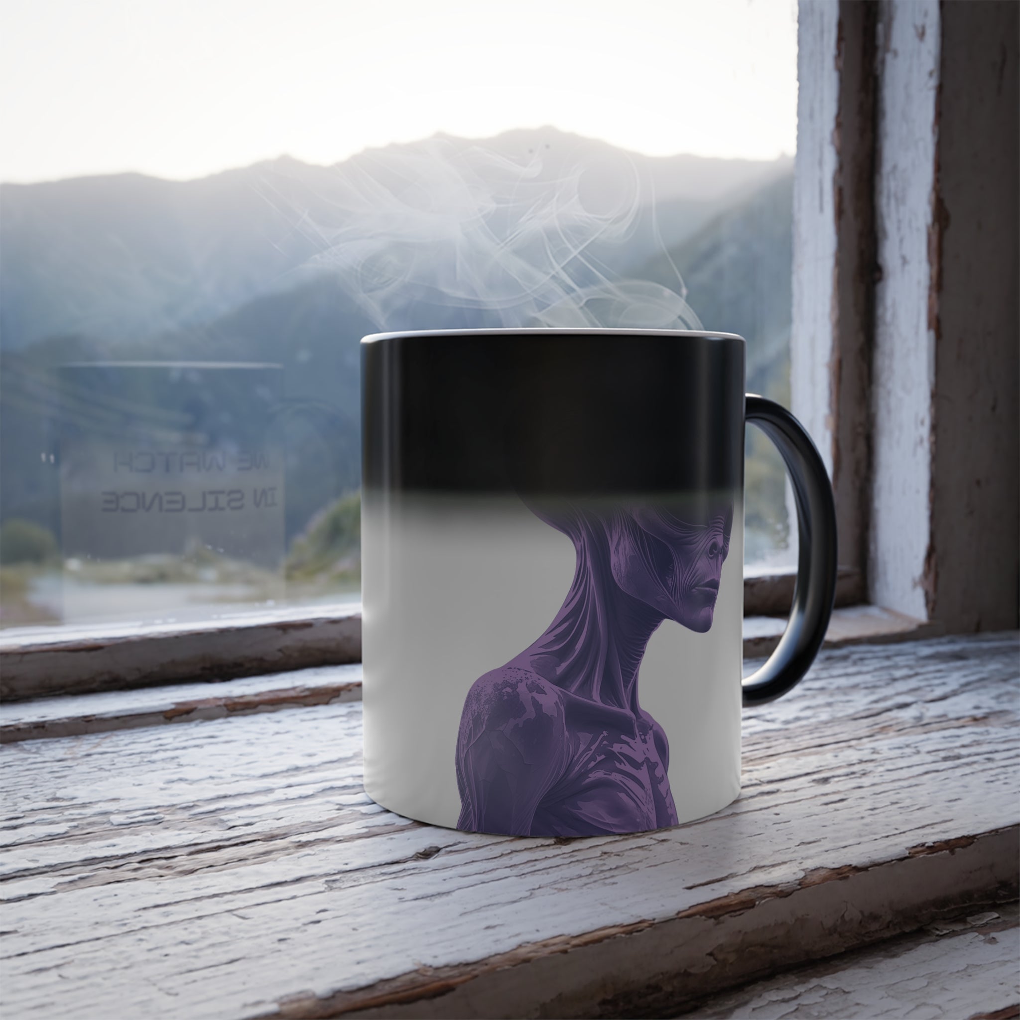 Alien Mug - Color Changing Coffee Cup: Roswell Extraterrestrial, Conspiracy Theory
