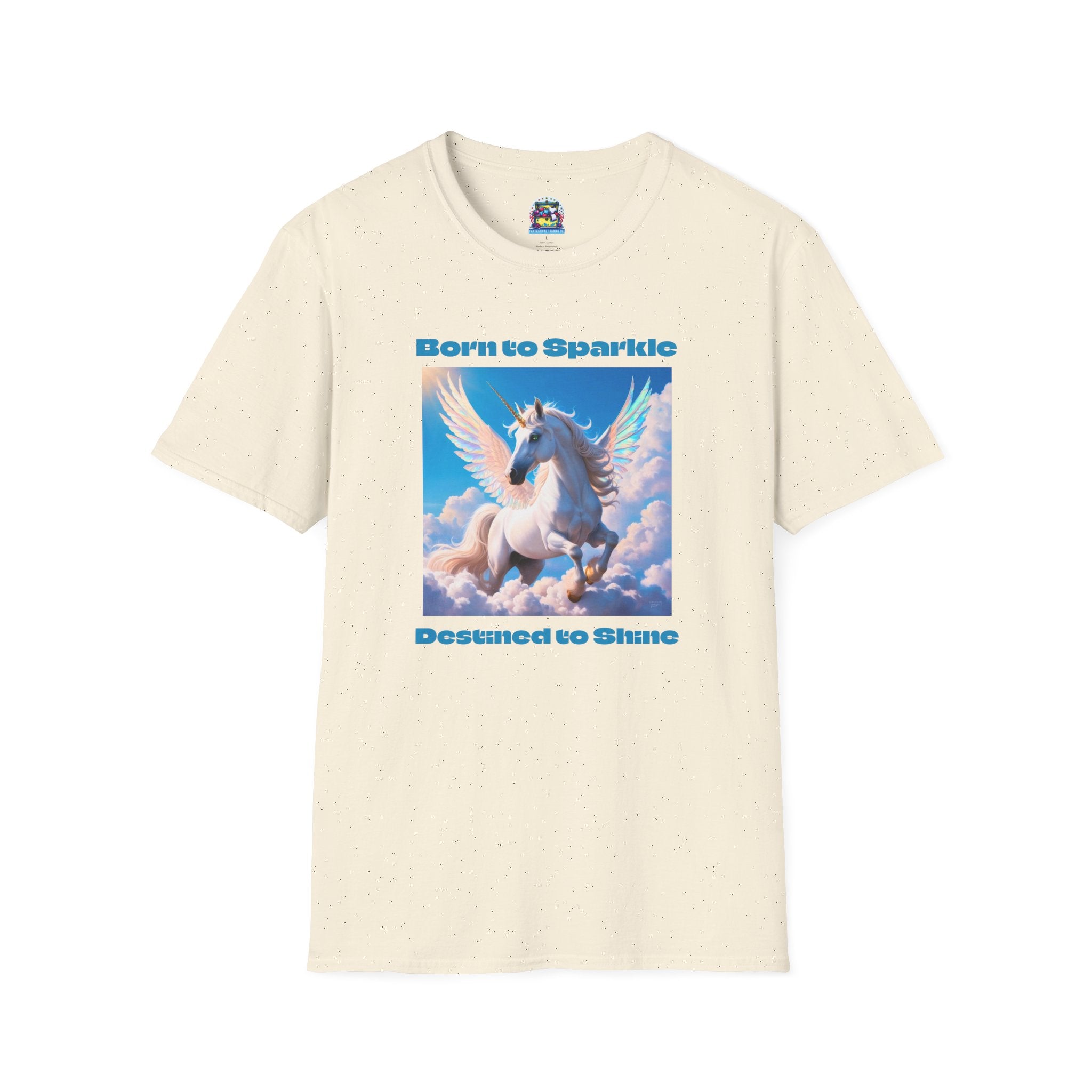 Unicorn Shirt: Legendary Alicorn Graphic Tee, Boho Clothing, Fantasy Apparel (Blue)