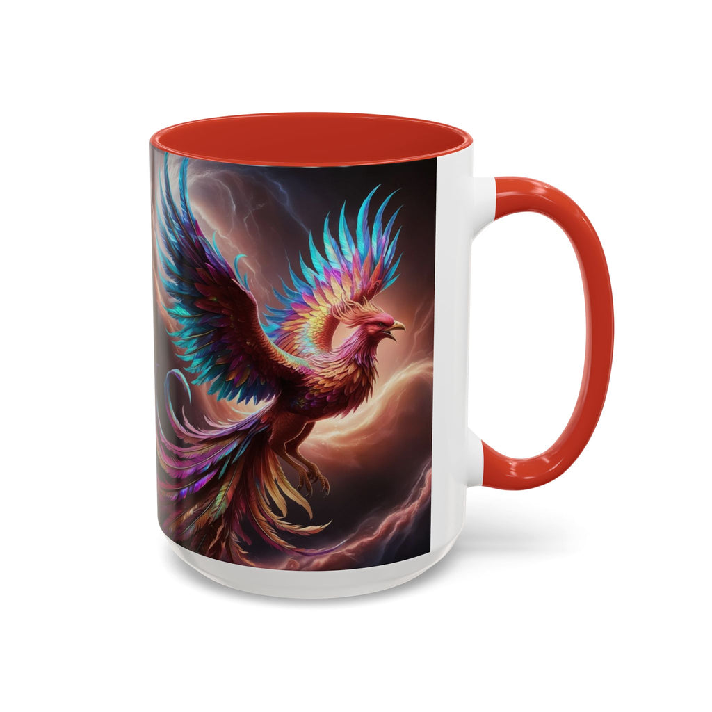 Phoenix Coffee Mug: Legendary Creature, Firebird Cryptid Coffee Cup, Renewal Rebirth