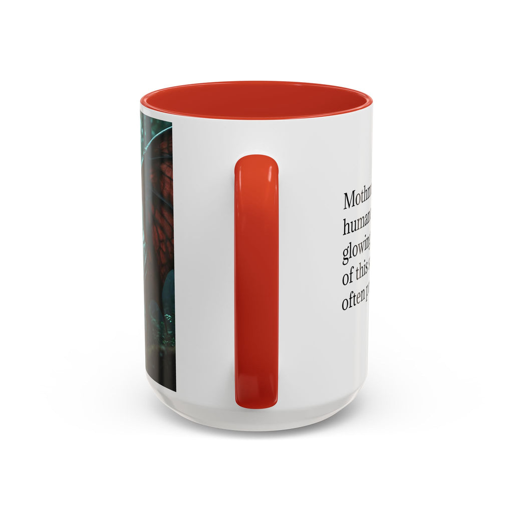 Mothman Mug: Supernatural Monster, Cryptid Mug, Mythical Creature, Urban Legend (Crouching)