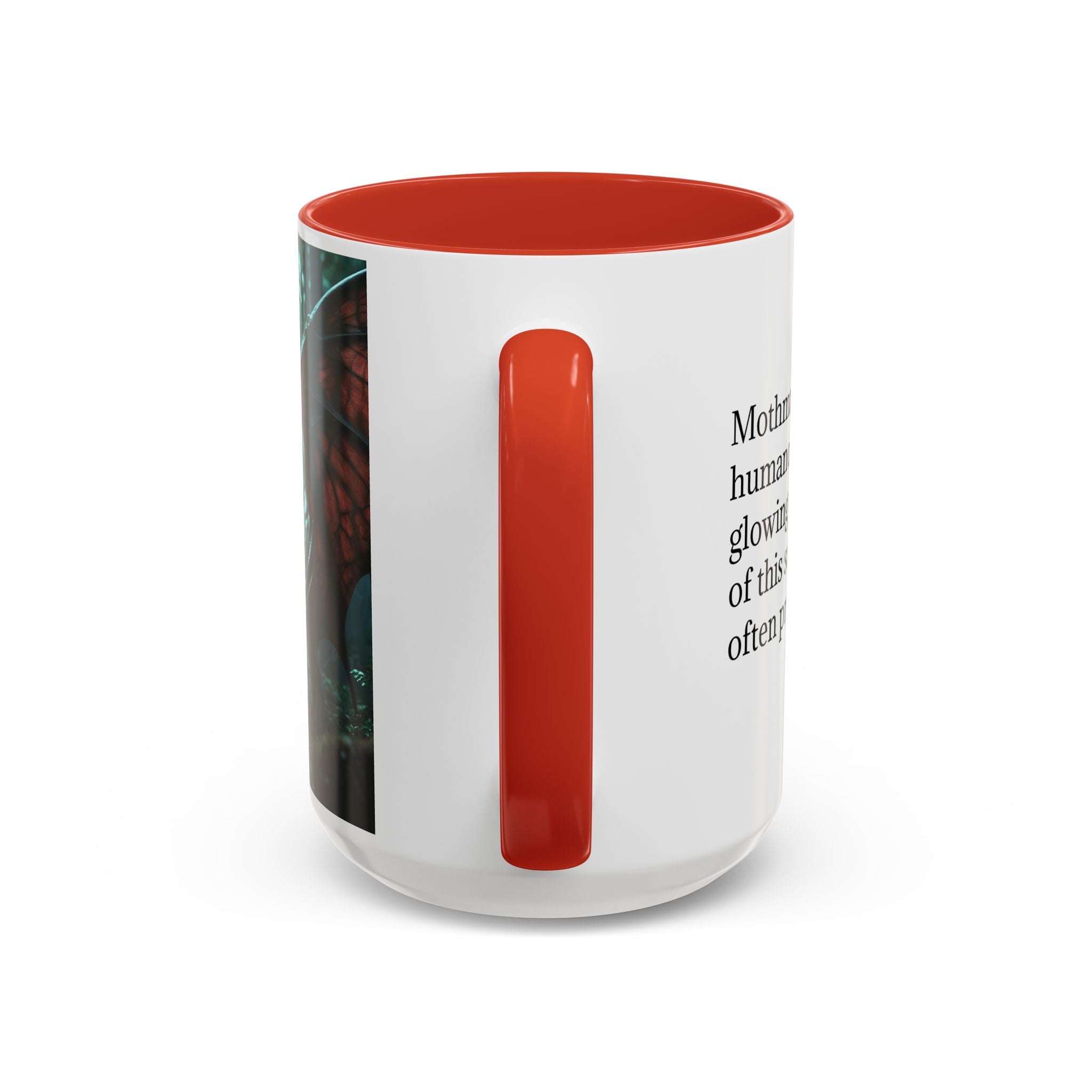 Mothman Mug: Supernatural Monster, Cryptid Mug, Mythical Creature, Urban Legend (Crouching)