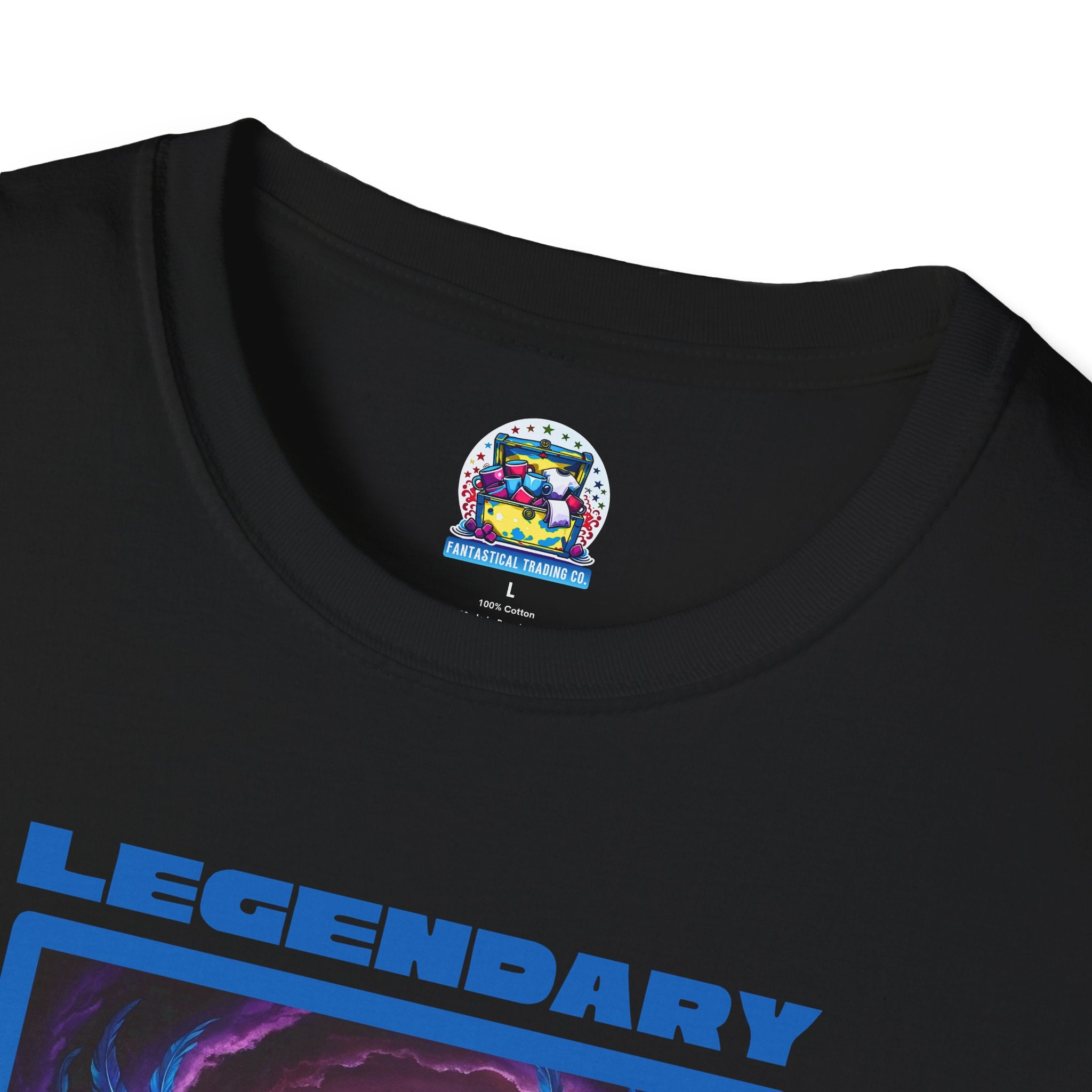 Phoenix Shirt: Rise from the Ashes, Soft Cotton T-Shirt, Legendary Graphic Tee (Blue)