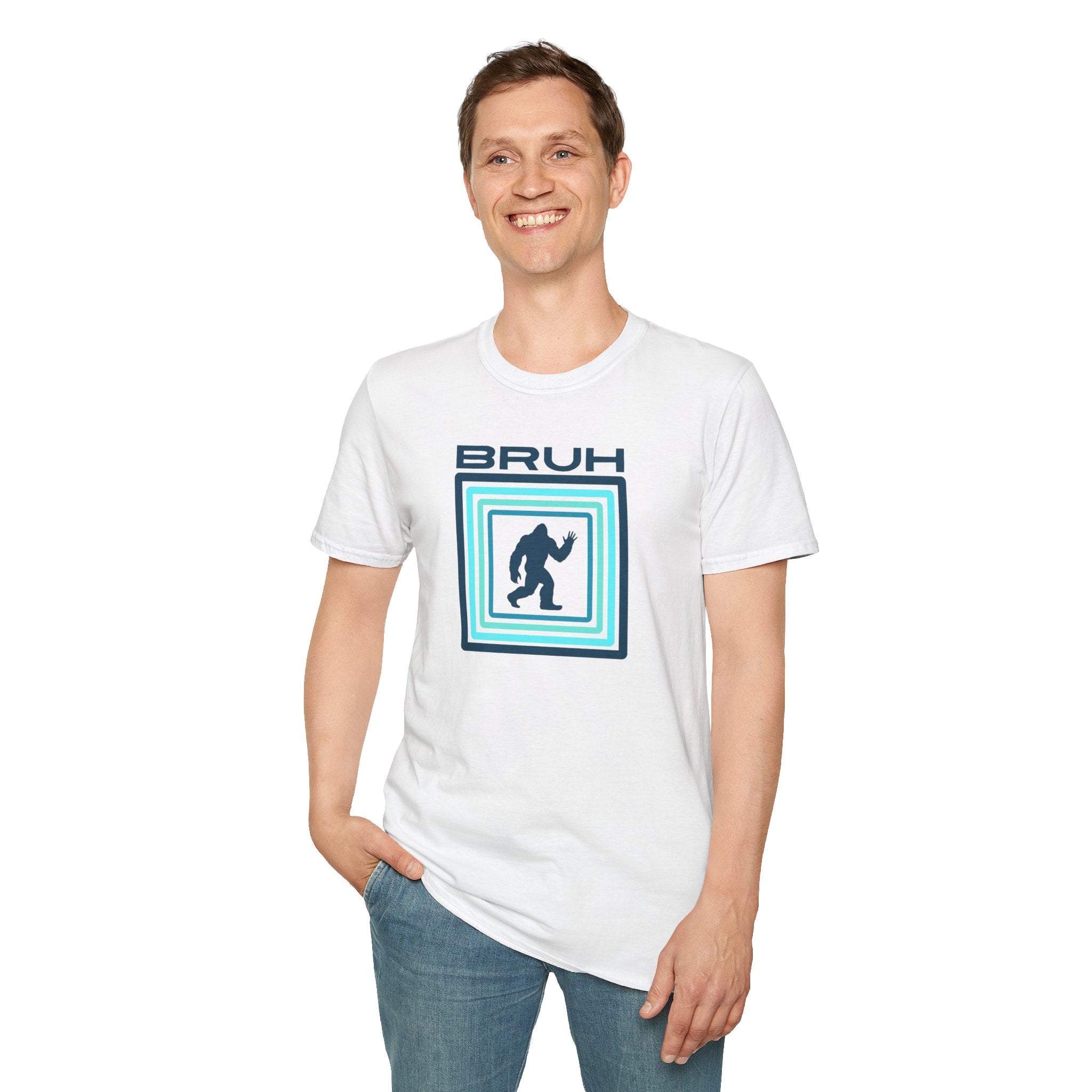Bigfoot Graphic Tee: Sasquatch Shirt, Bruh, Soft Cotton T-shirt, Legendary Cryptid