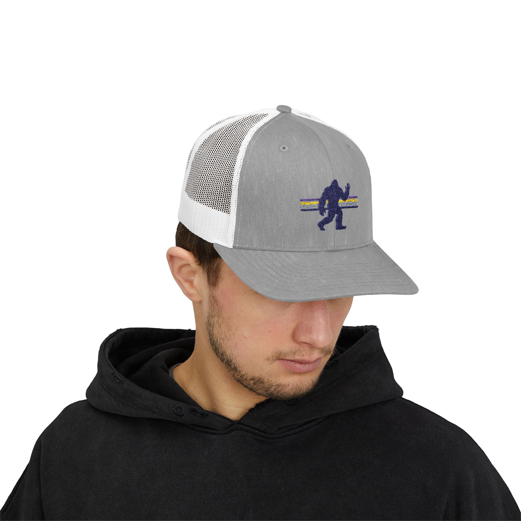 Bigfoot Baseball Cap: Sasquatch Trucker Hat, Snapback Hat, Embroidered Outdoor Gear