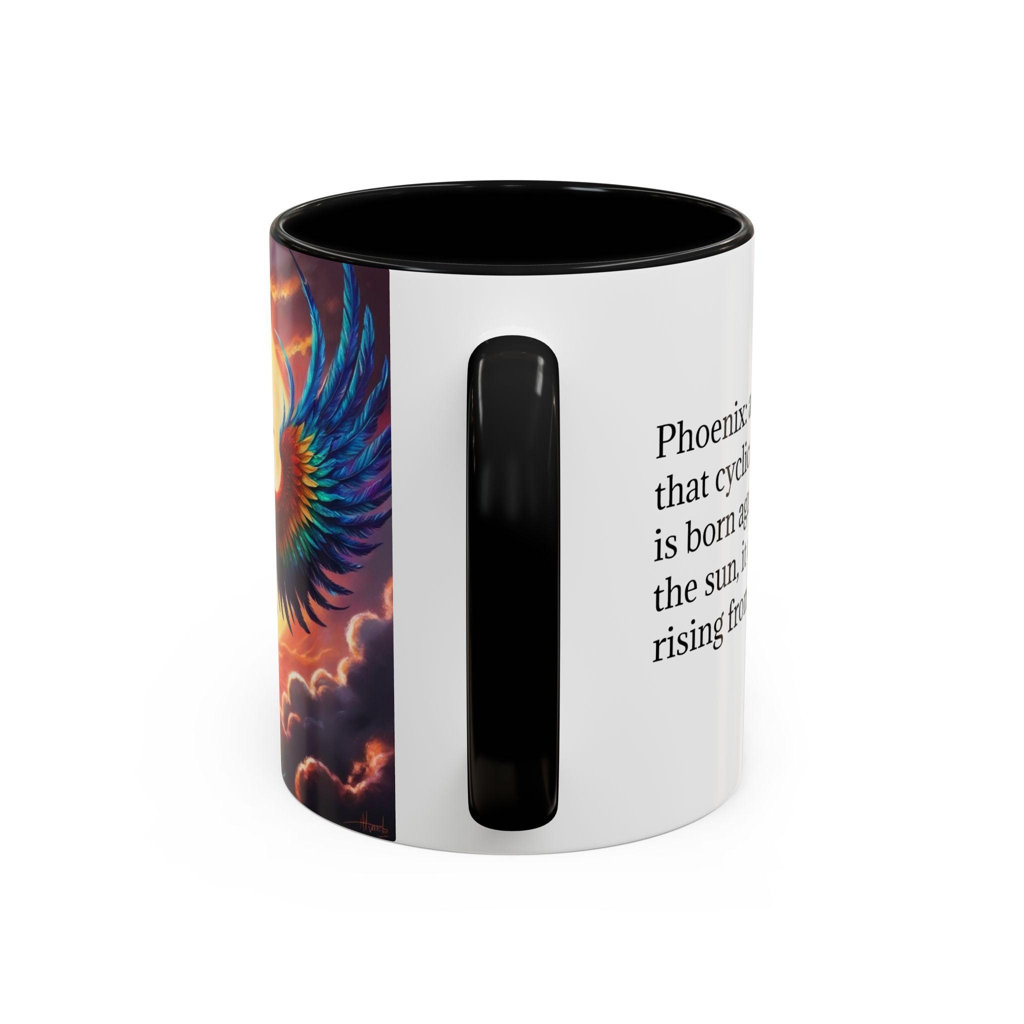 Phoenix Bird Coffee Cup: Mythical Creature, Firebird Coffee Mug, Rise from the Ashes