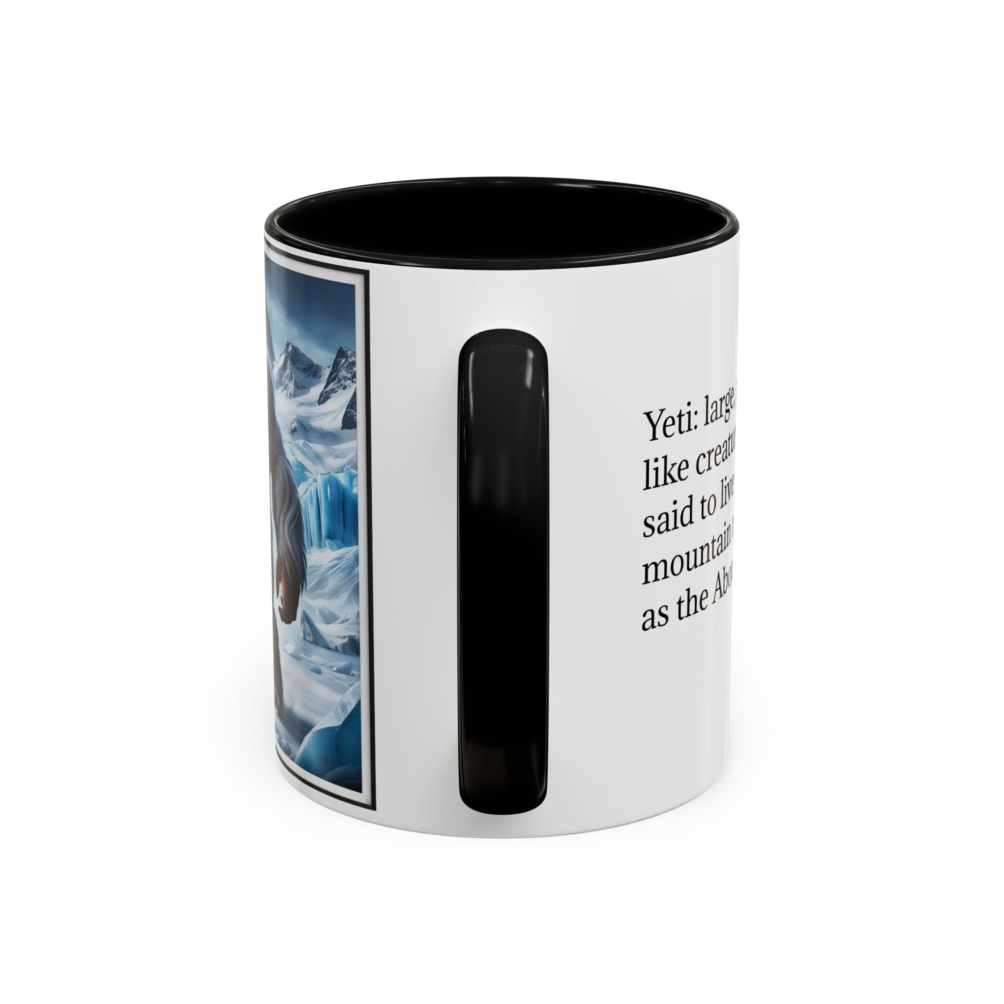 Yeti Coffee Mug: Abominable Snowman, Himalayan Mountain Cryptid, Bigfoot Camping Gift
