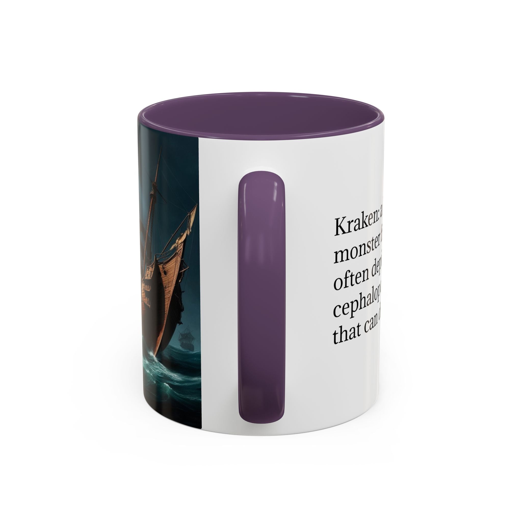Kraken Coffee Mug: Giant Squid Coffee Cup, Legendary Monster, Nautical Gift