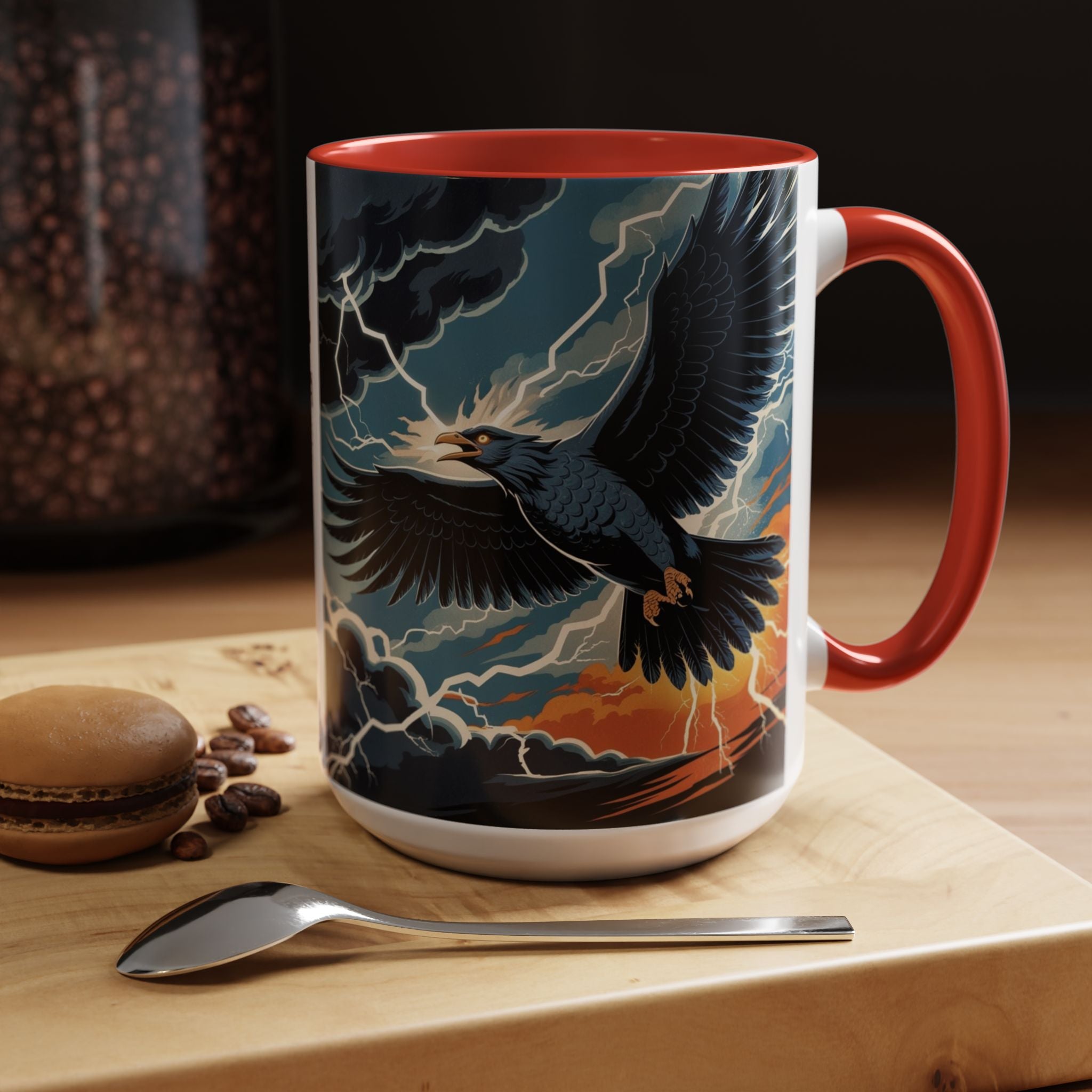 Thunderbird Coffee Cup: Native American Folklore, Legendary Creature, Coffee Mug Gift