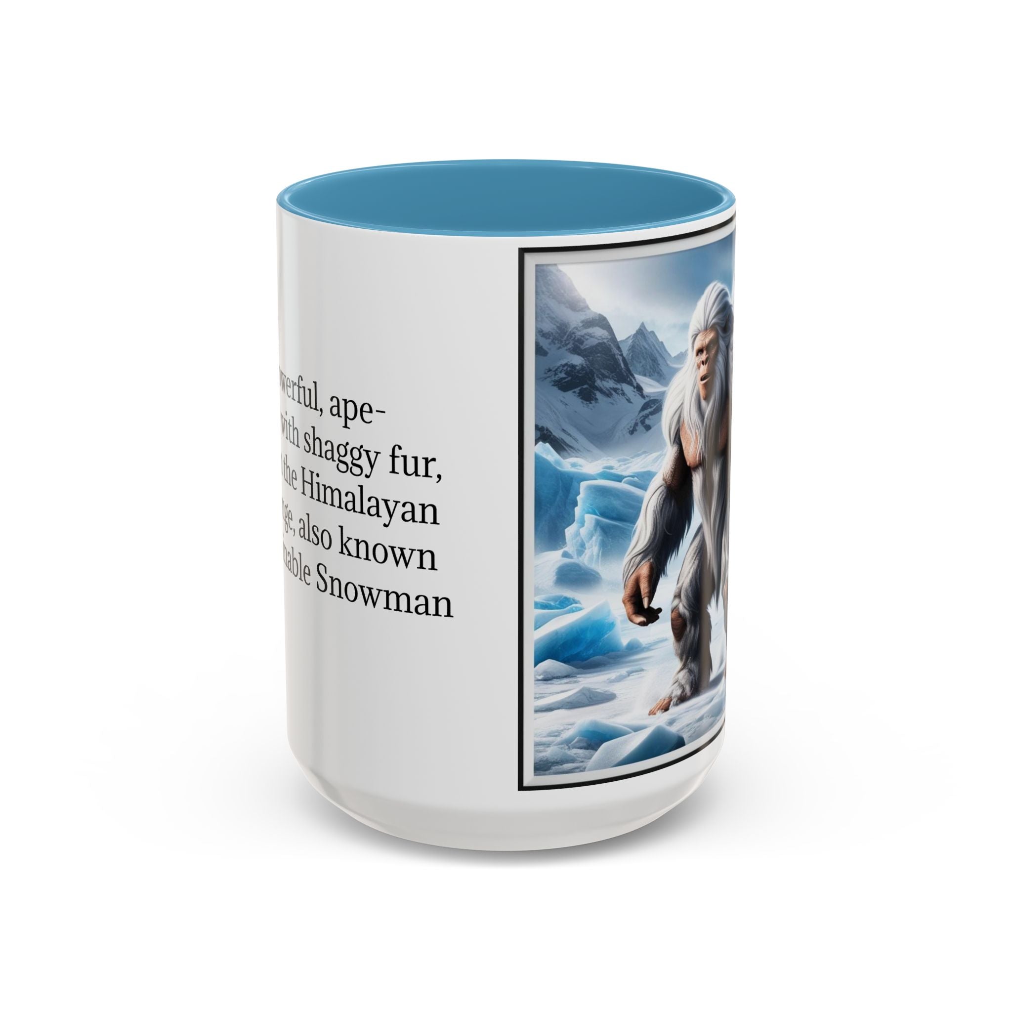 Yeti Coffee Mug: Abominable Snowman, Himalayan Mountain Cryptid, Bigfoot Camping Gift