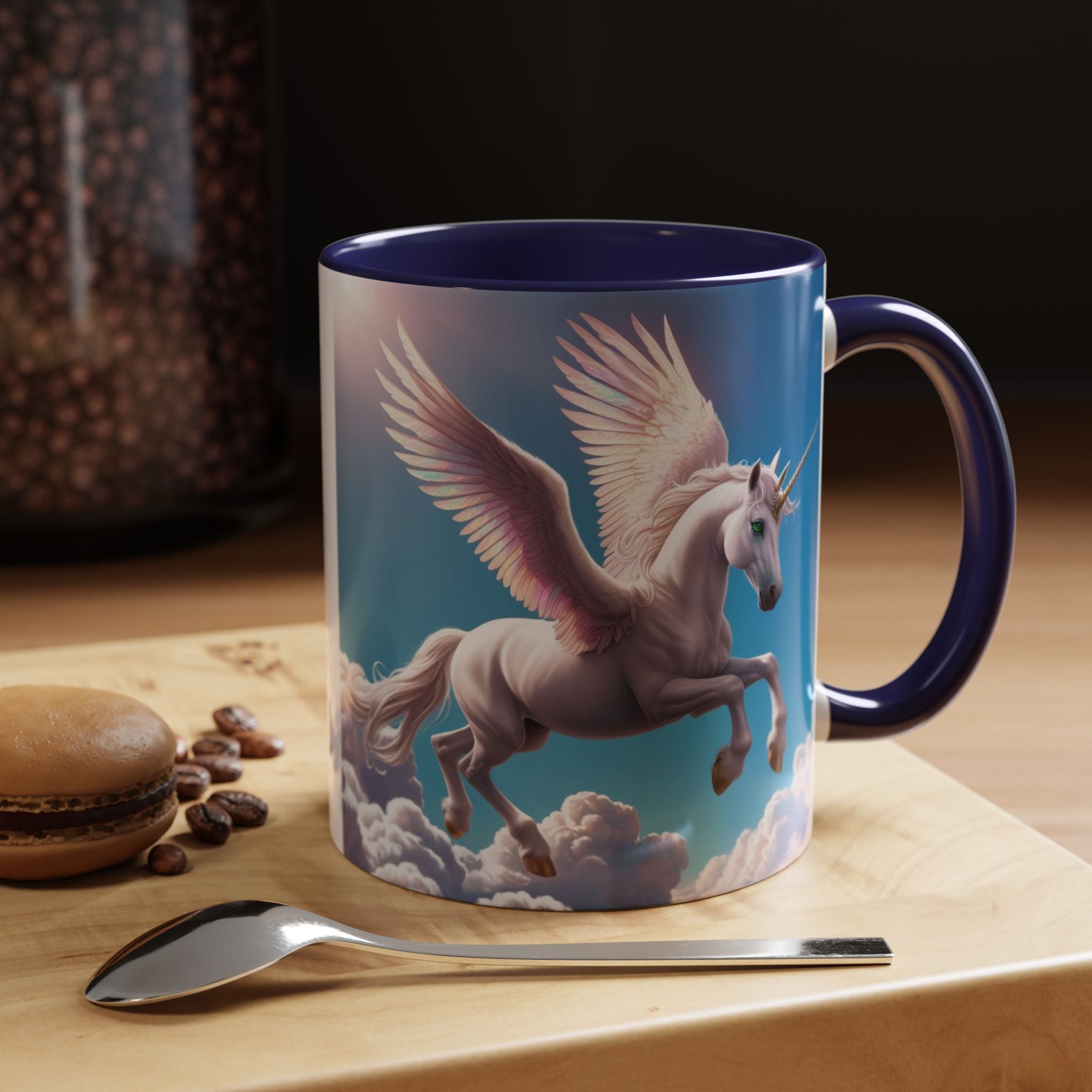 Unicorn Coffee Cup: Fantasy Alicorn Mug, Legendary Creature, Enchanted Gift (Purple)