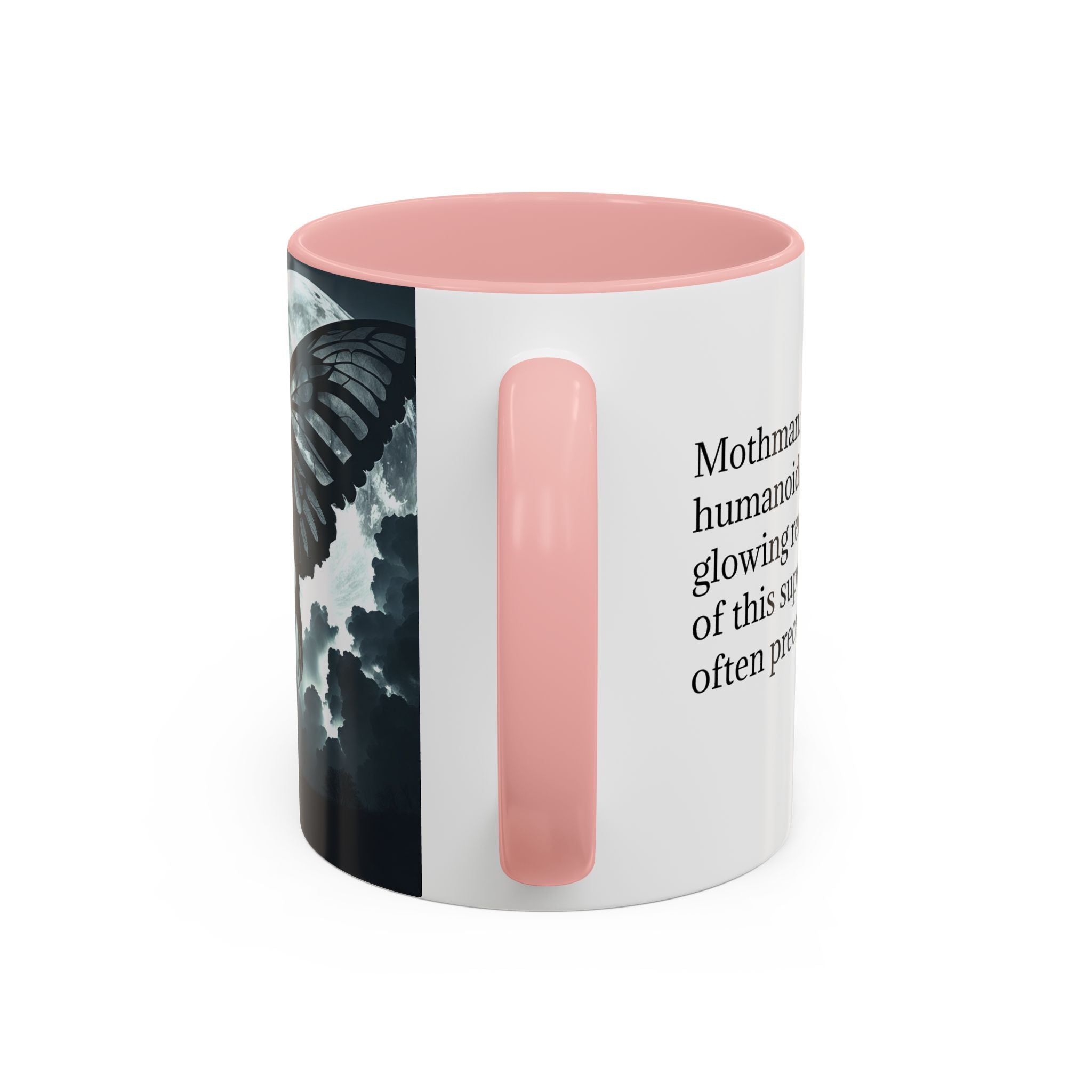 Mothman Coffee Mug: Supernatural Cryptid, Legendary Monster, Mugs for Men (Moon)