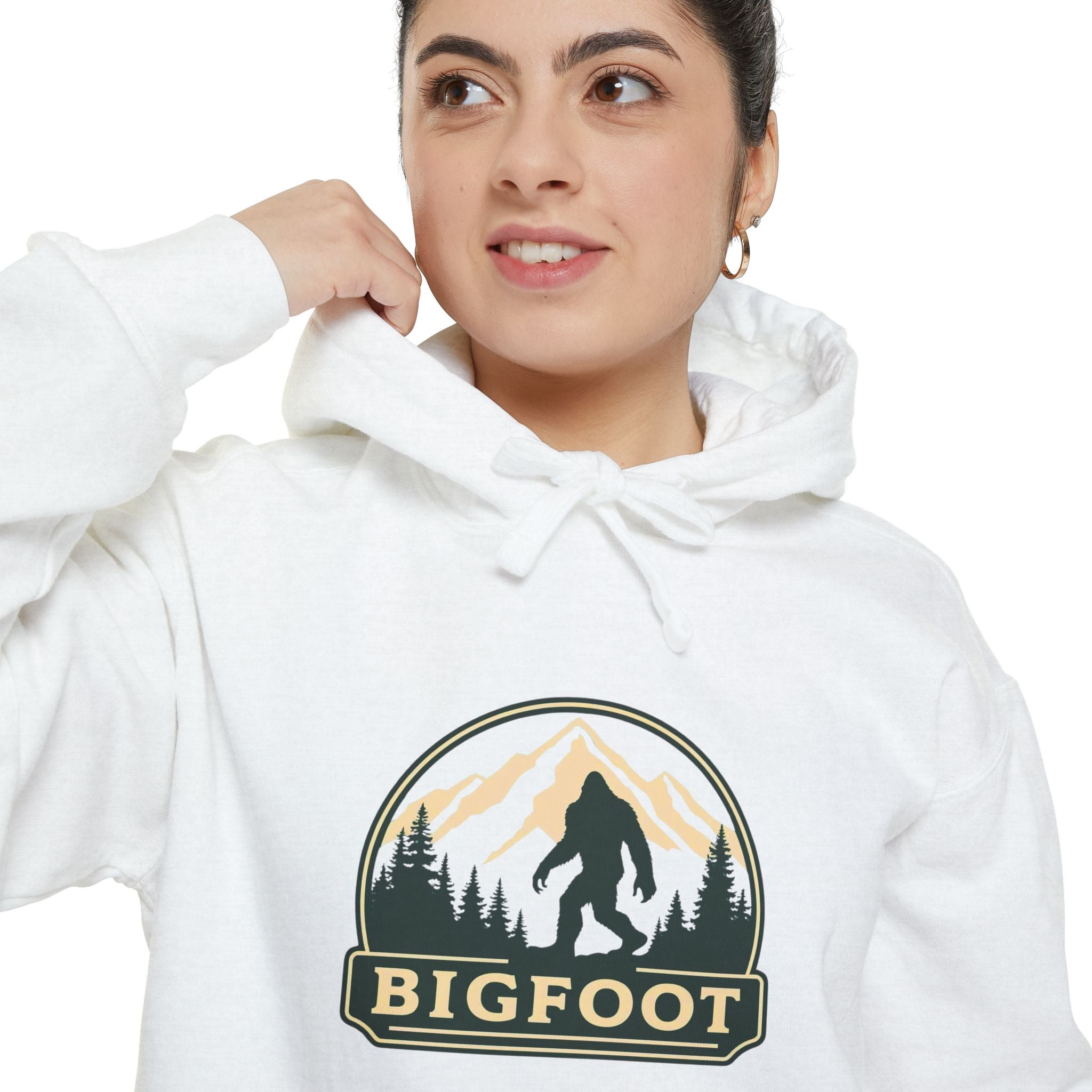 Sasquatch Hoodie - Comfort Colors® | Bigfoot Sweatshirt, Hiking Gift for Nature Lovers, Cozy Unisex Pullover
