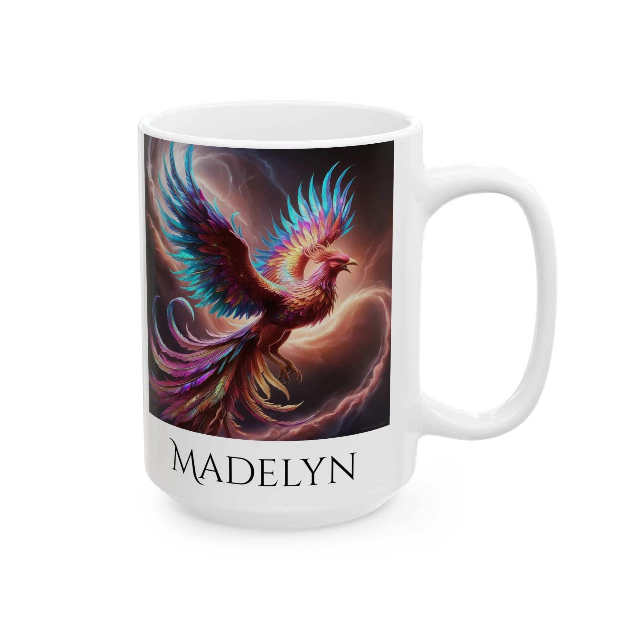 Personalized Phoenix Coffee Mug: Rise from the Ashes, Mythical Creature