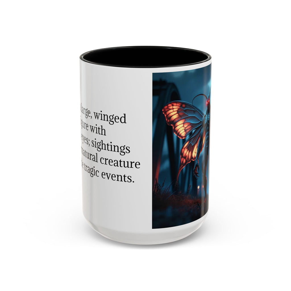 Mothman Coffee Mug: Supernatural Monster, Legendary Creature, Cryptid Gift (Bridge)