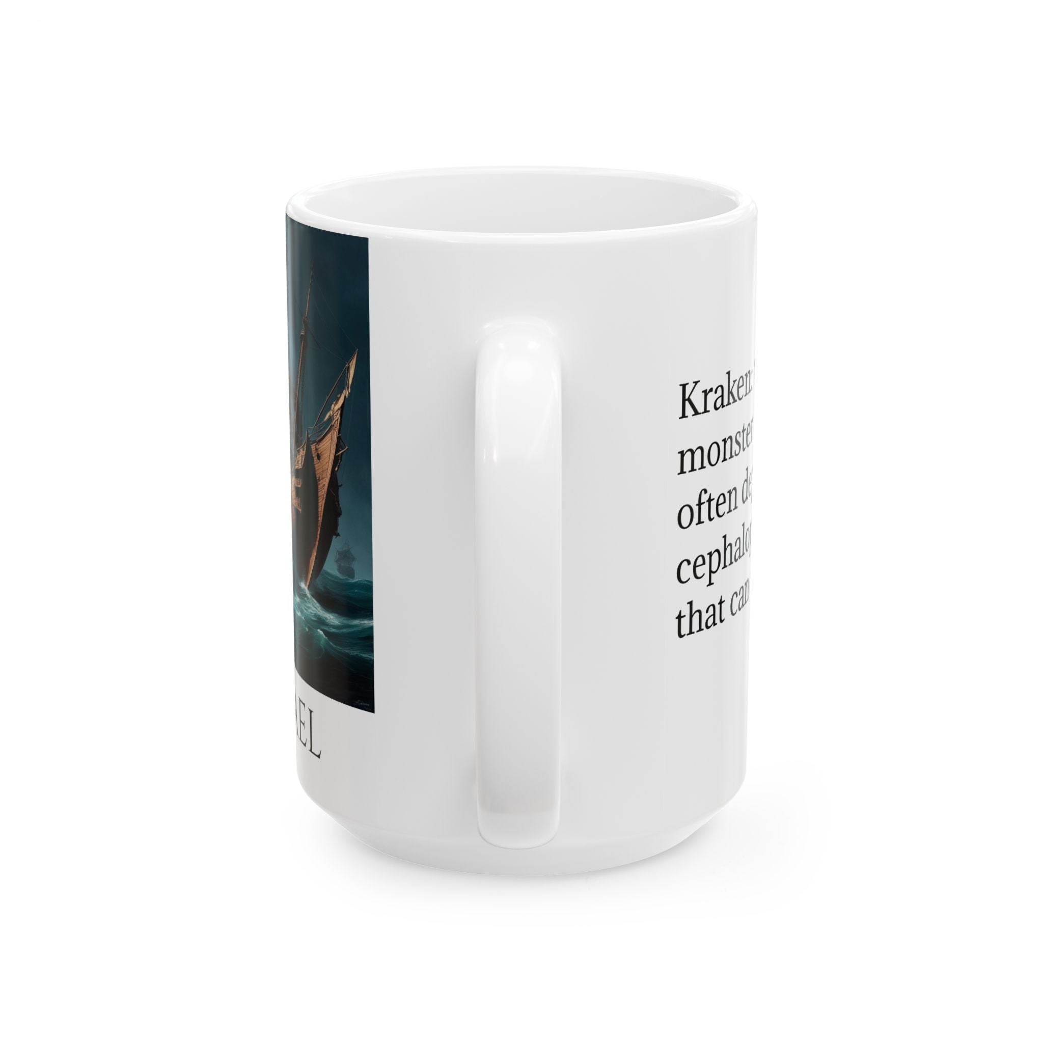 Customizable Kraken Coffee Mug: Giant Squid Coffee Cup, Sea Monster Gift