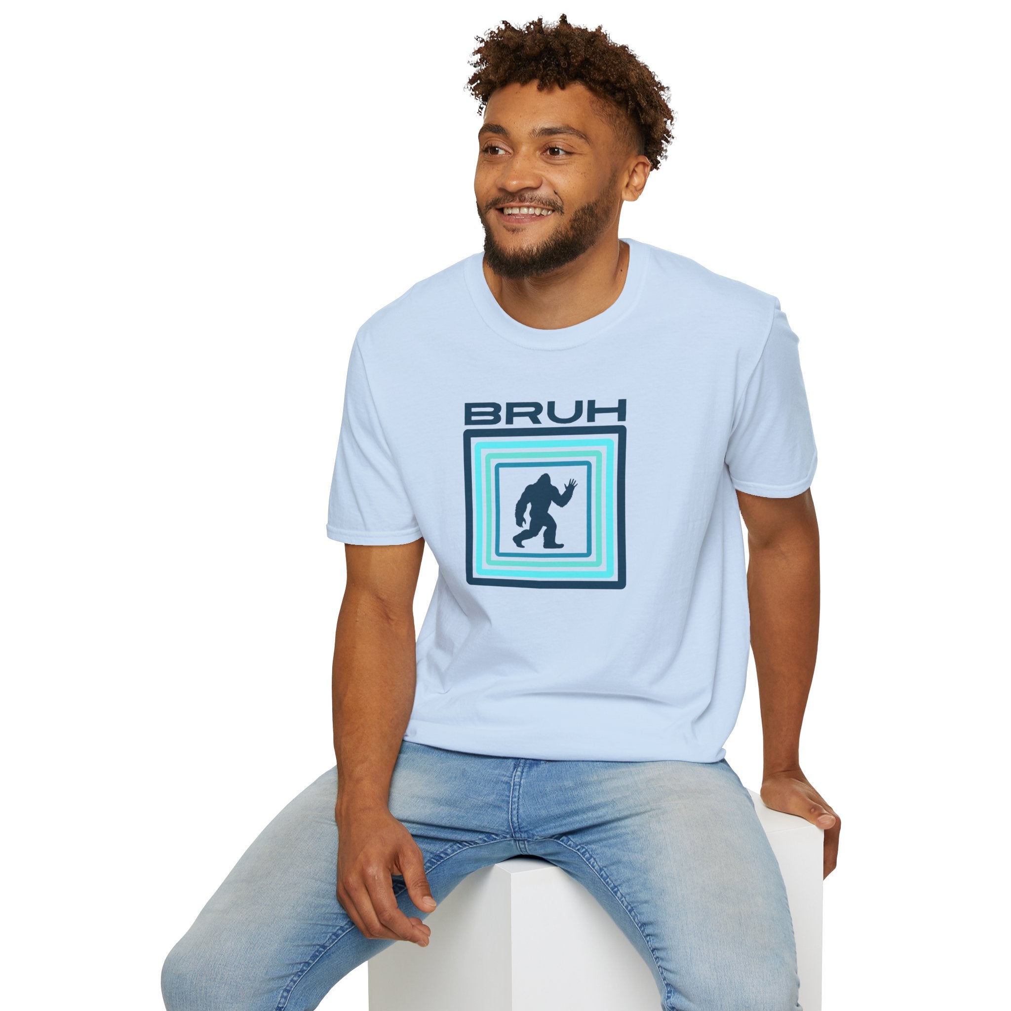 Bigfoot Graphic Tee: Sasquatch Shirt, Bruh, Soft Cotton T-shirt, Legendary Cryptid