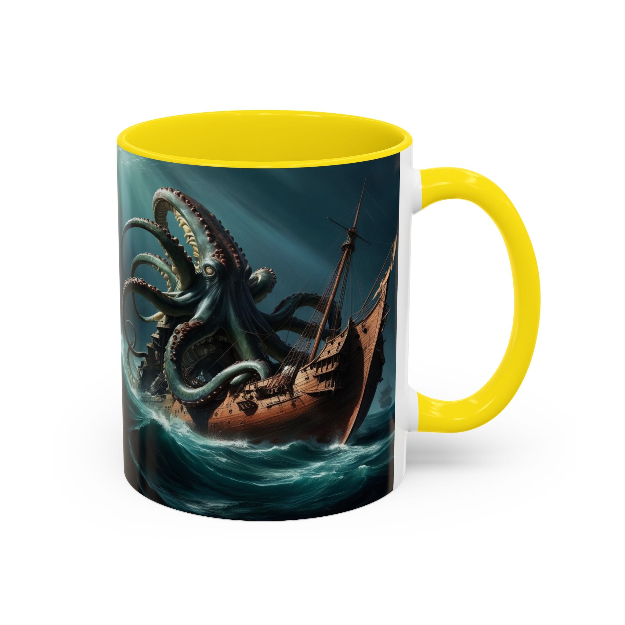 Kraken Coffee Mug: Giant Squid Coffee Cup, Legendary Monster, Nautical Gift