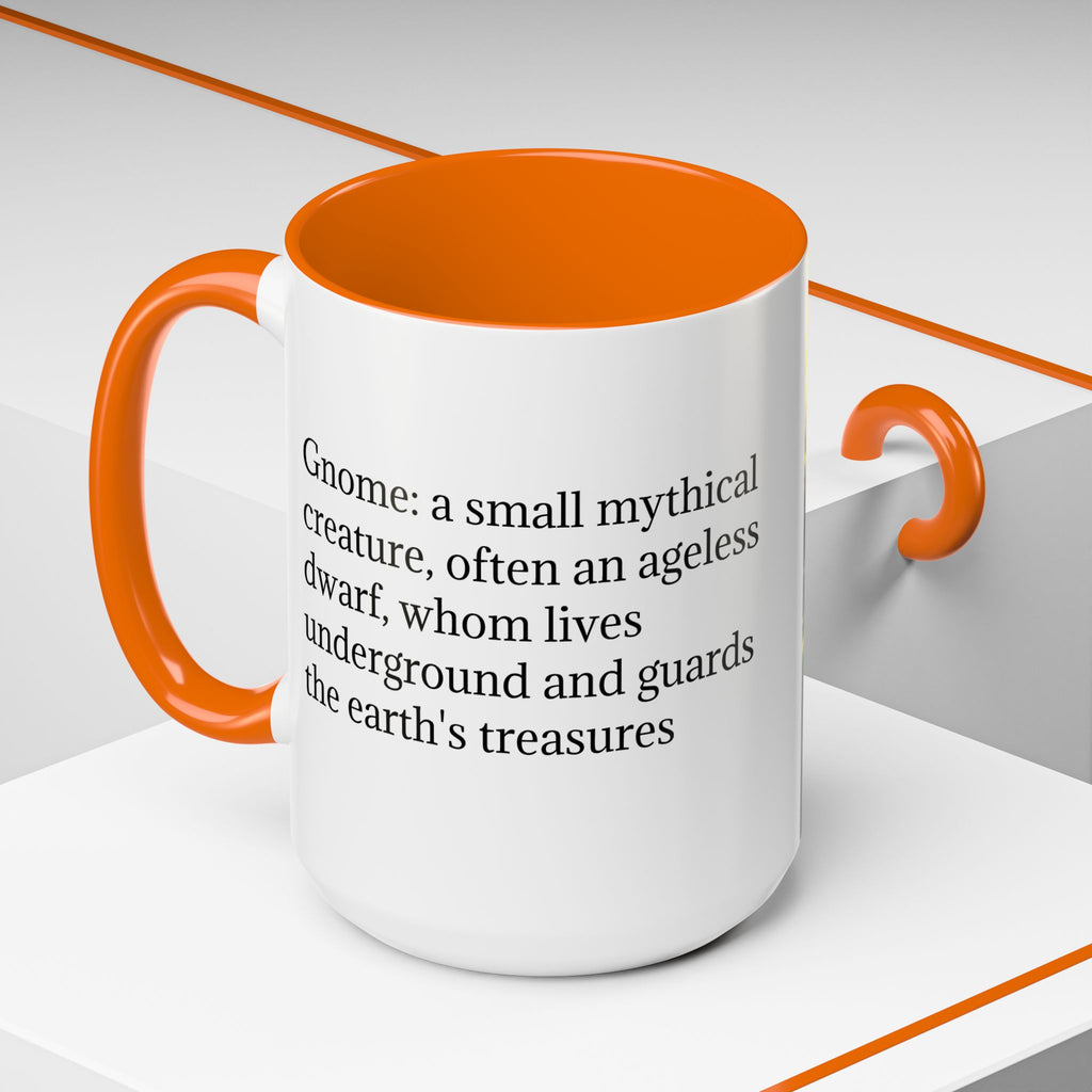 Gnome Coffee Mug:  Scandinavian Nisse, Nordic Folklore Gift, Enchanted Mushroom Garden
