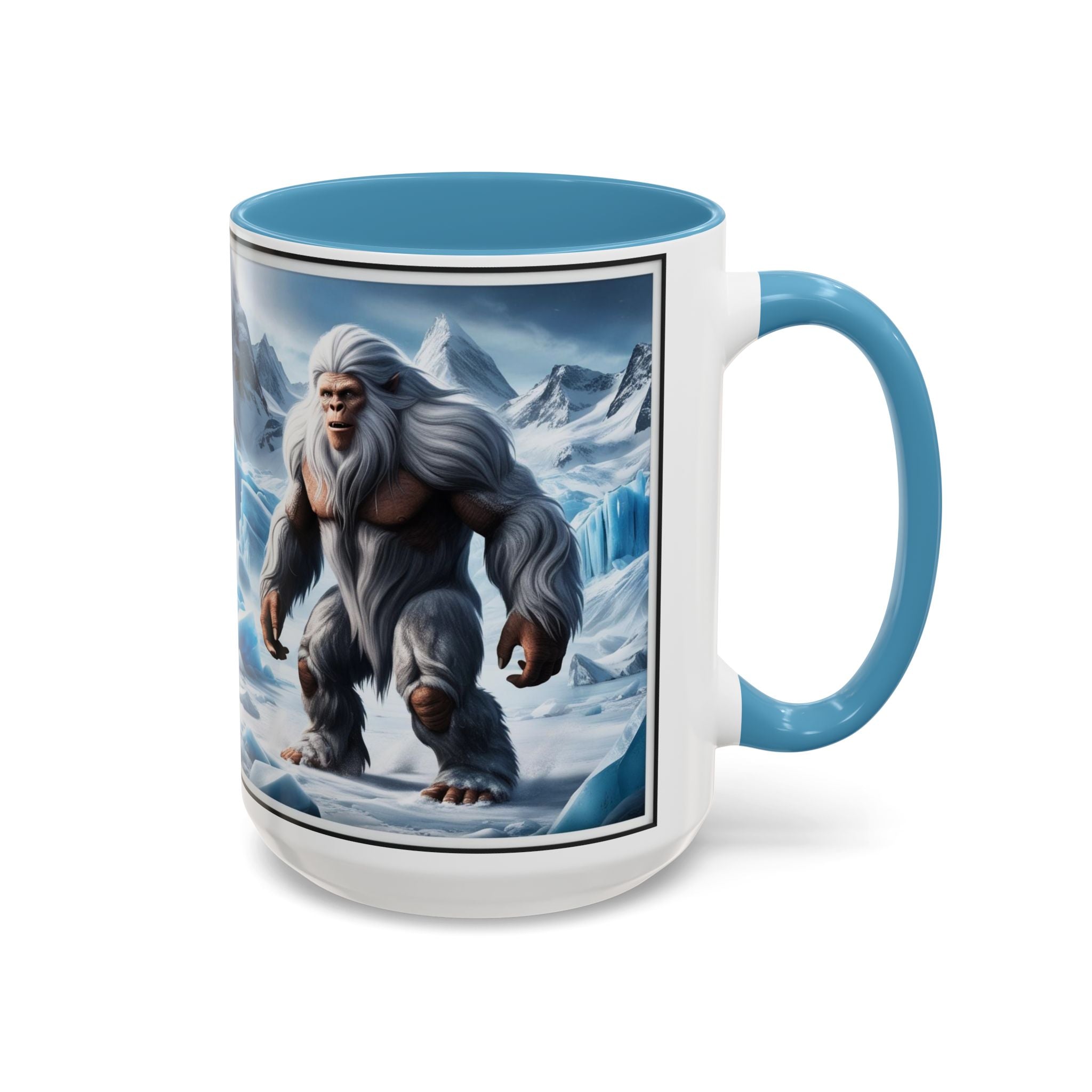 Yeti Coffee Mug: Abominable Snowman, Himalayan Mountain Cryptid, Bigfoot Camping Gift