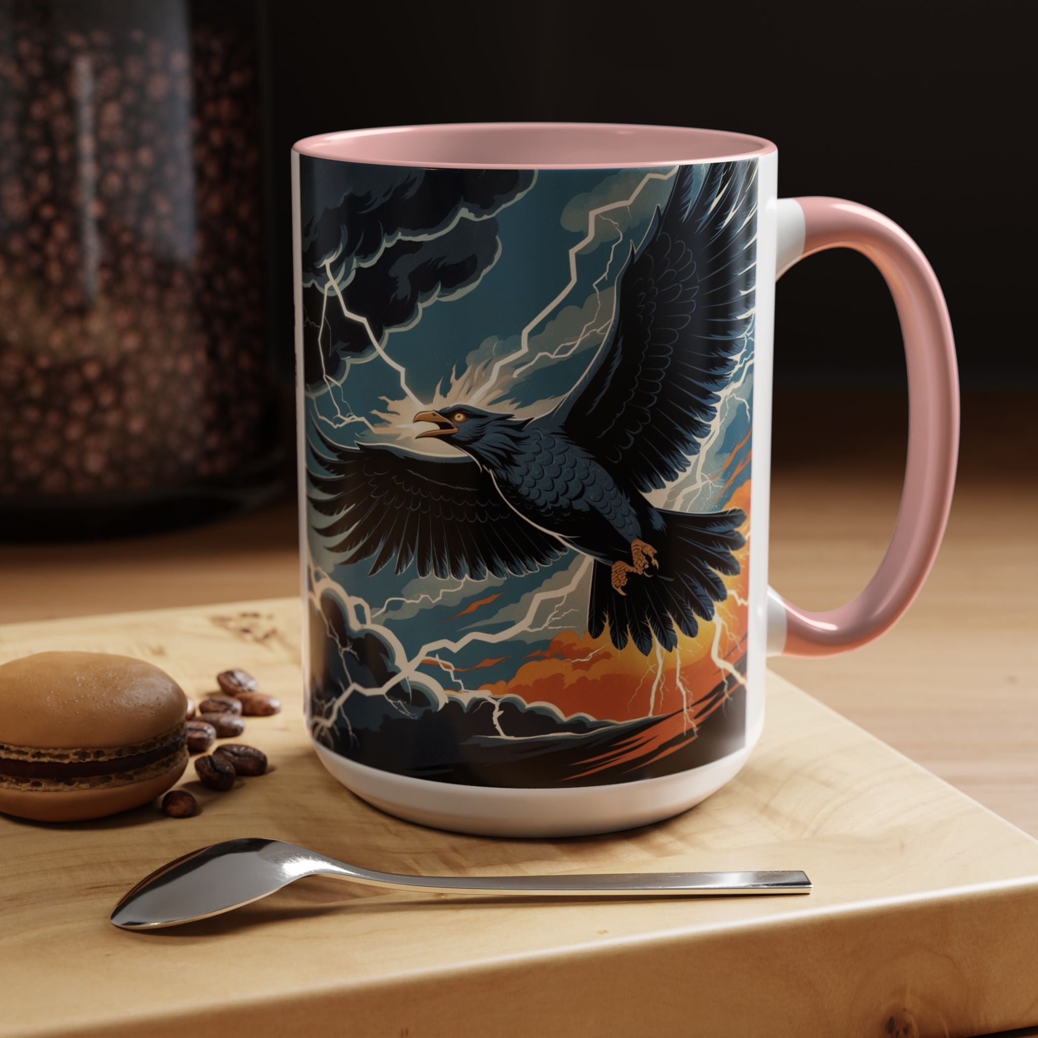 Thunderbird Coffee Cup: Native American Folklore, Legendary Creature, Coffee Mug Gift