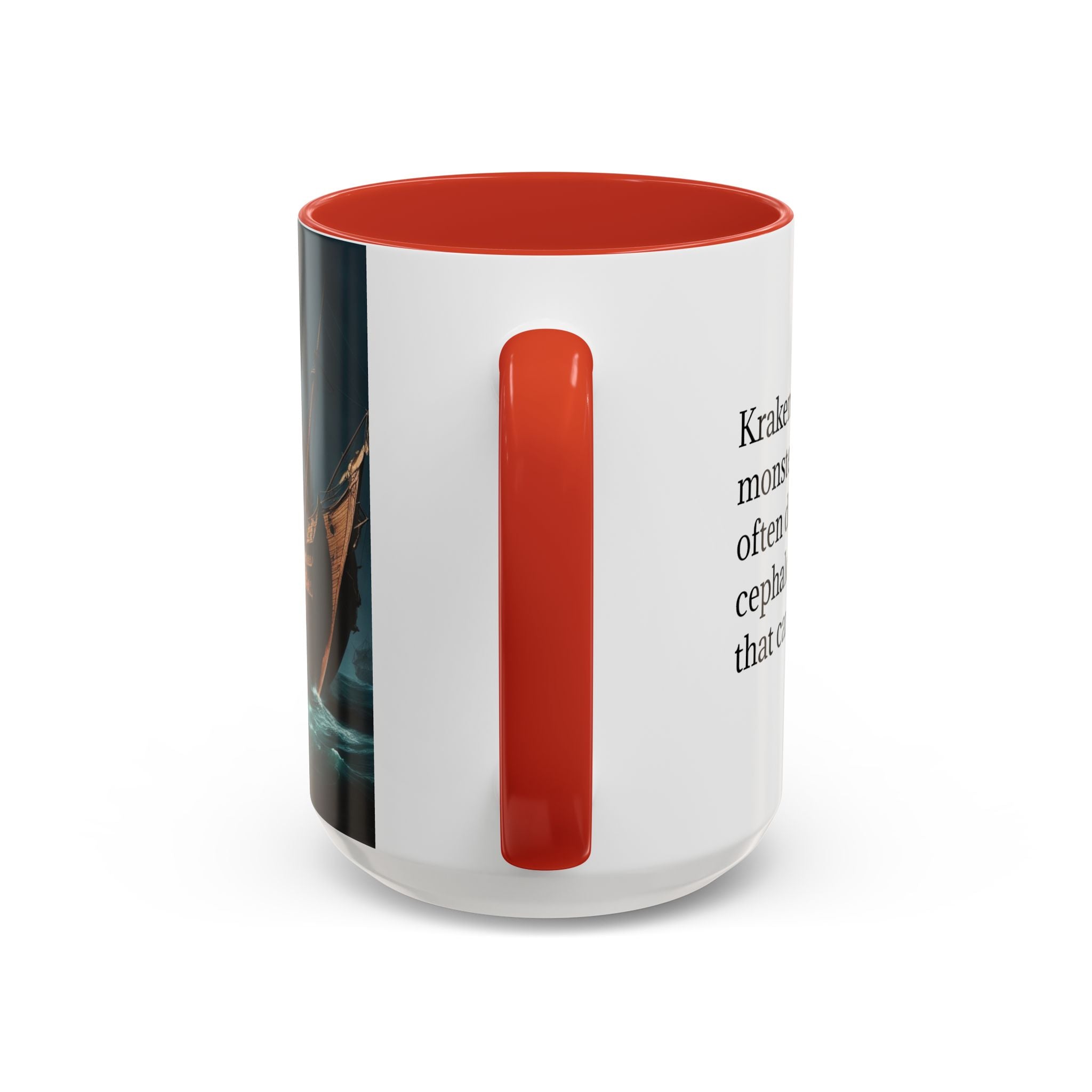 Kraken Coffee Mug: Giant Squid Coffee Cup, Legendary Monster, Nautical Gift