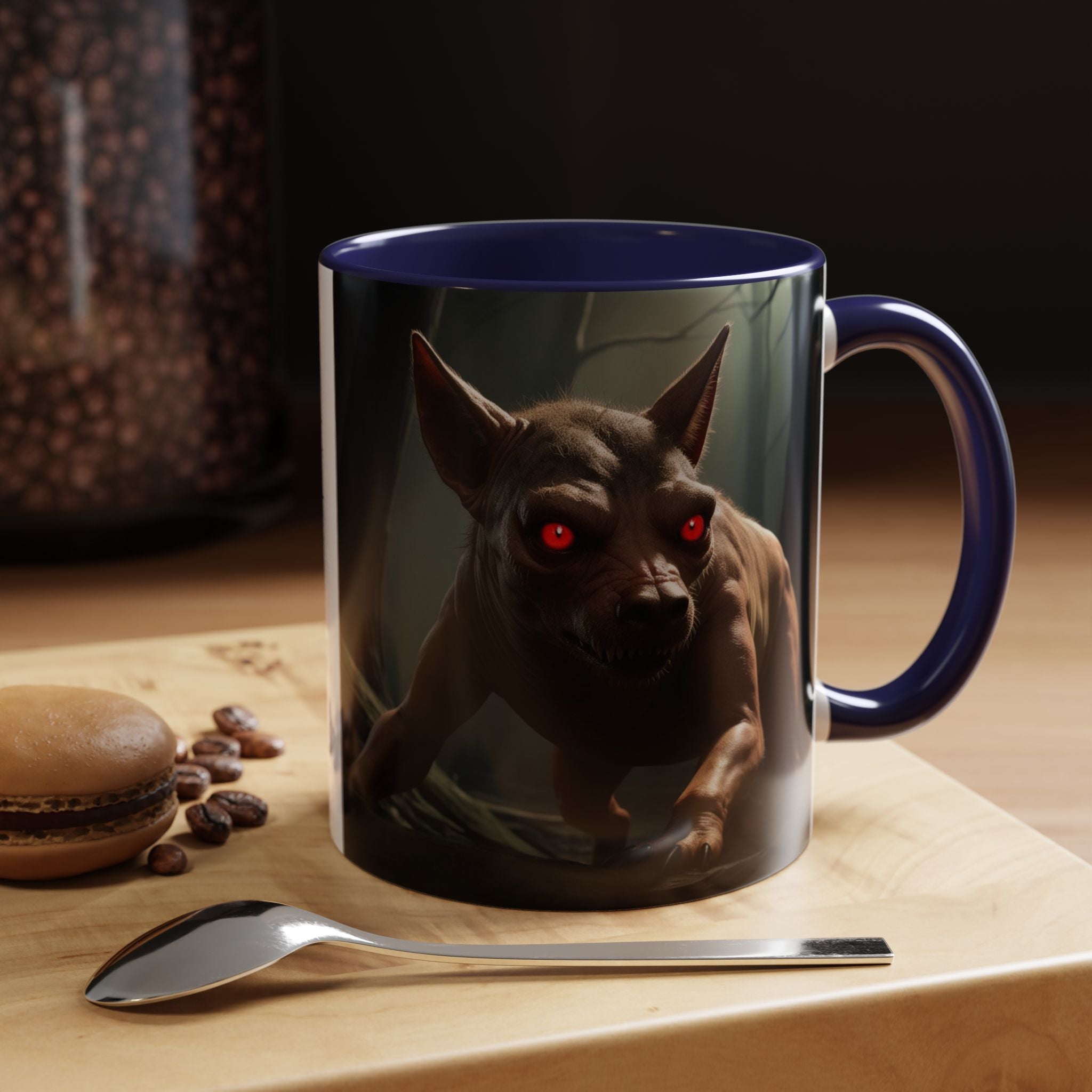 Chupacabra Coffee Cup Supernatural Beast, Mexican Folklore Gift, Mythical Canine Cryptid