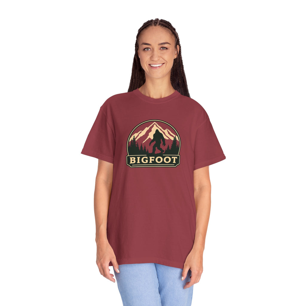 Sasquatch Camping TShirt | Bigfoot Graphic Tee, Comfort Colors®, Retro Hiking Shirt