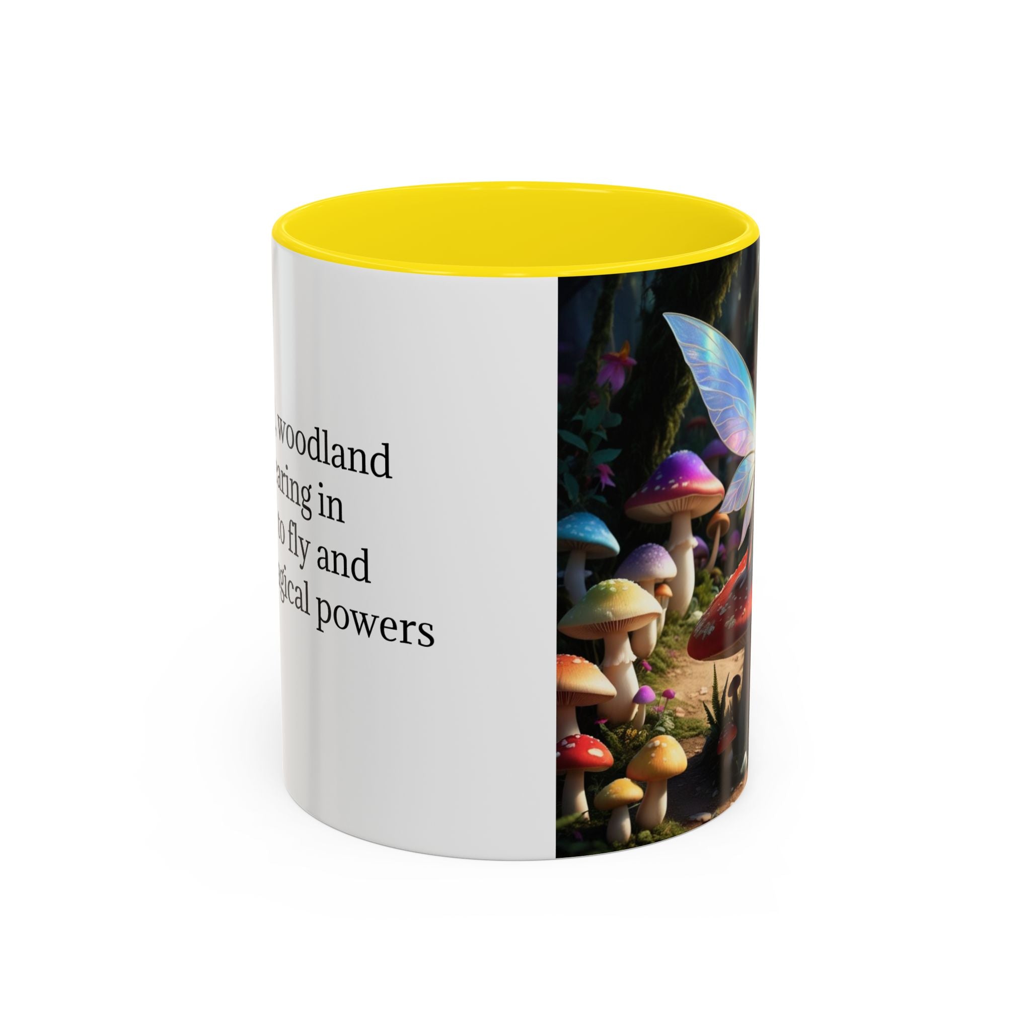 Fairy Garden Mug: Ceramic Toadstool Coffee Cup, Enchanted Forest Fantasy Gift