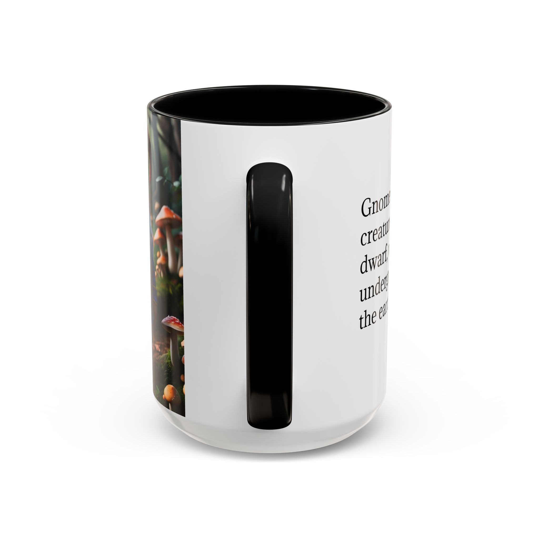 Gnome Coffee Mug: Nordic Folklore Gift, Scandinavian Nisse, Enchanted Mushroom Garden