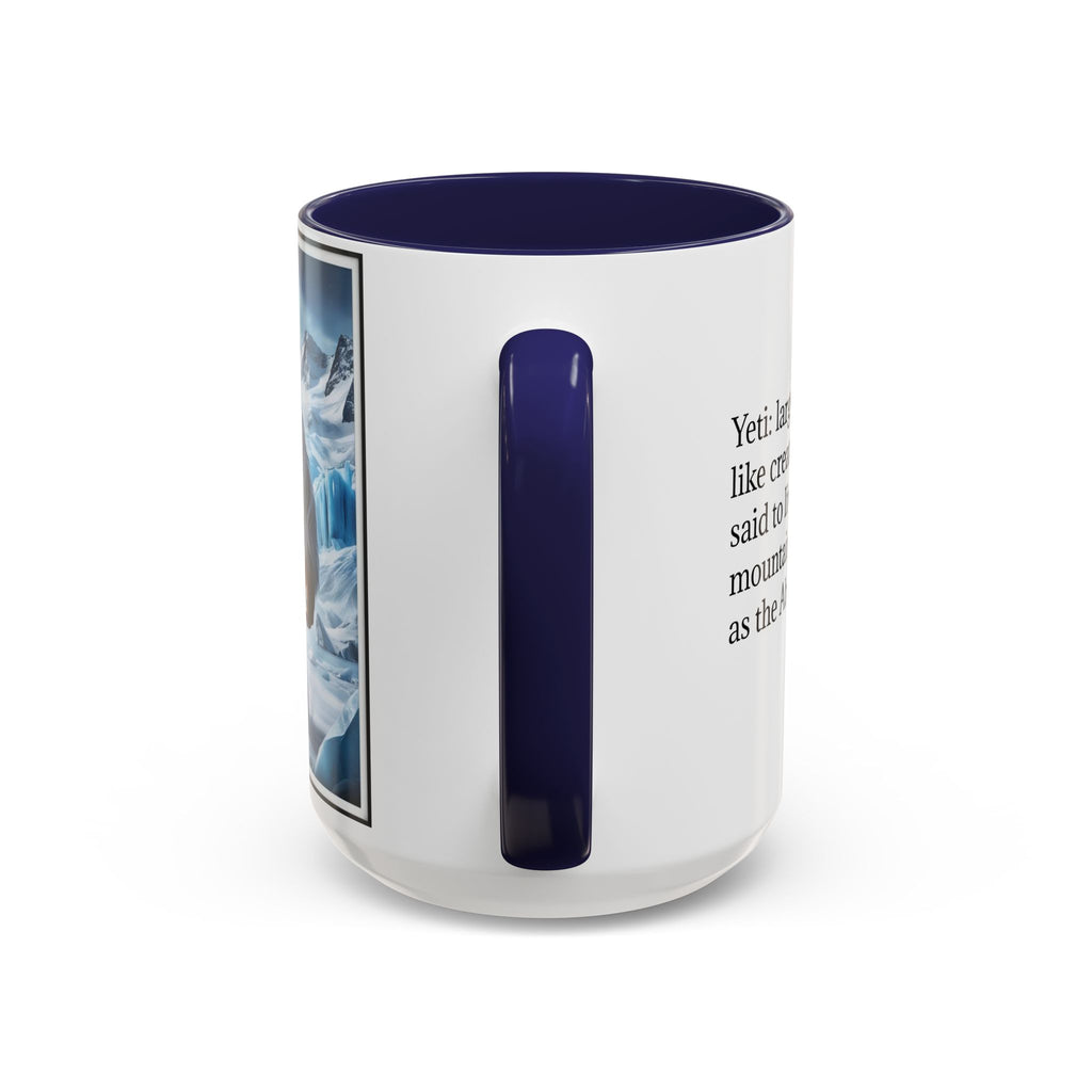Yeti Coffee Mug: Abominable Snowman, Himalayan Mountain Cryptid, Bigfoot Camping Gift