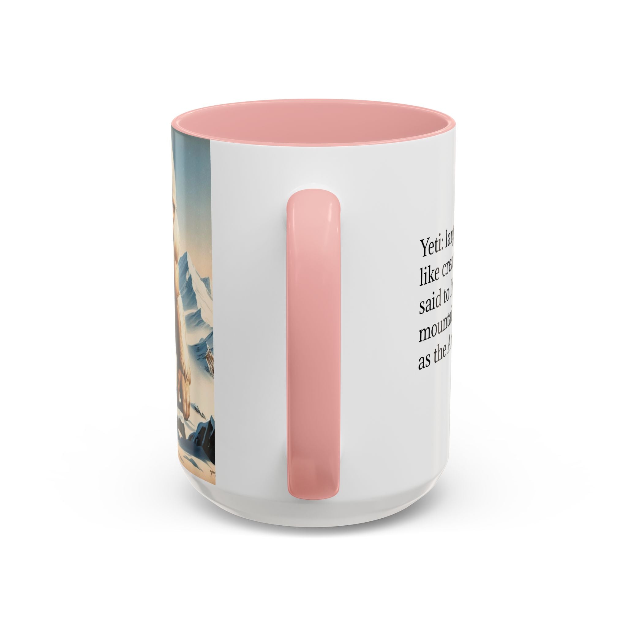 Abominable Snowman Coffee Mug: Himalayan Mountain Yeti, Mythical Creature, Sasquatch Gift