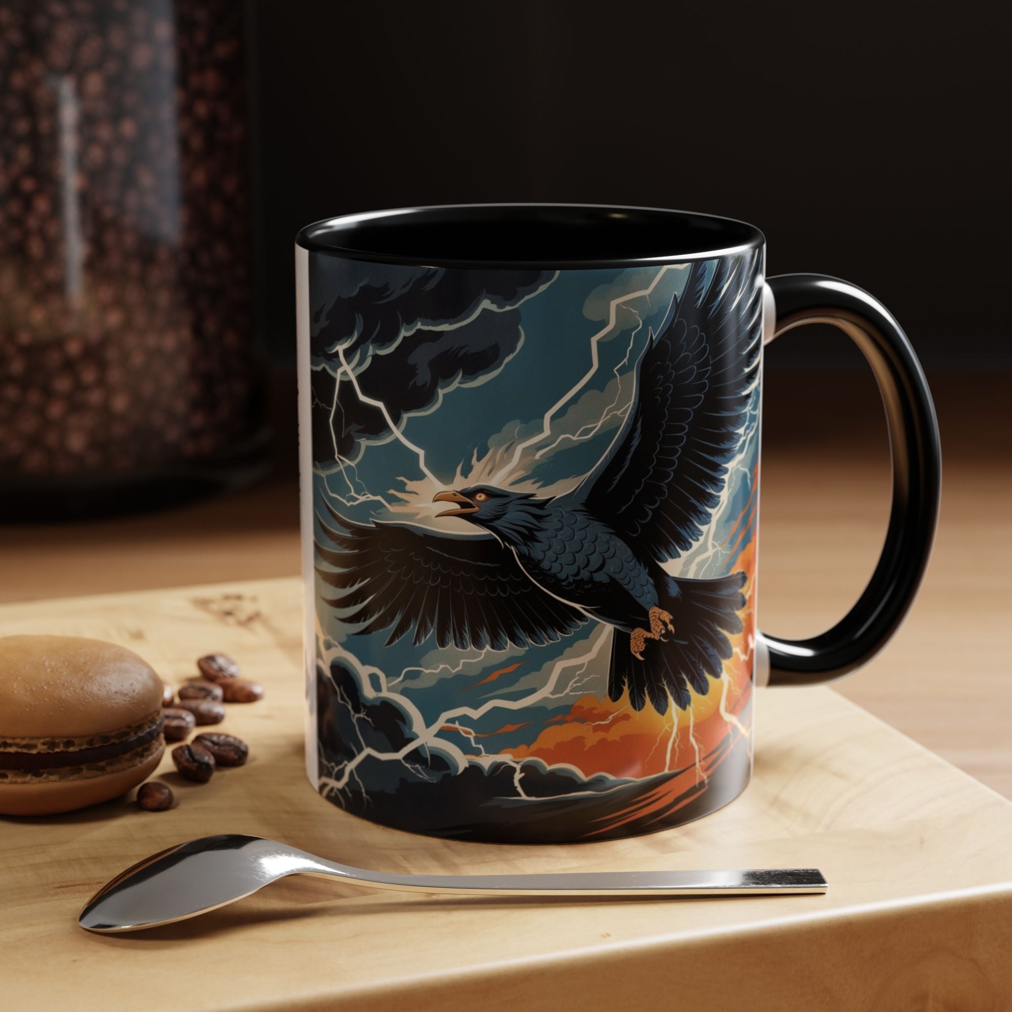 Thunderbird Coffee Cup: Native American Folklore, Legendary Creature, Coffee Mug Gift