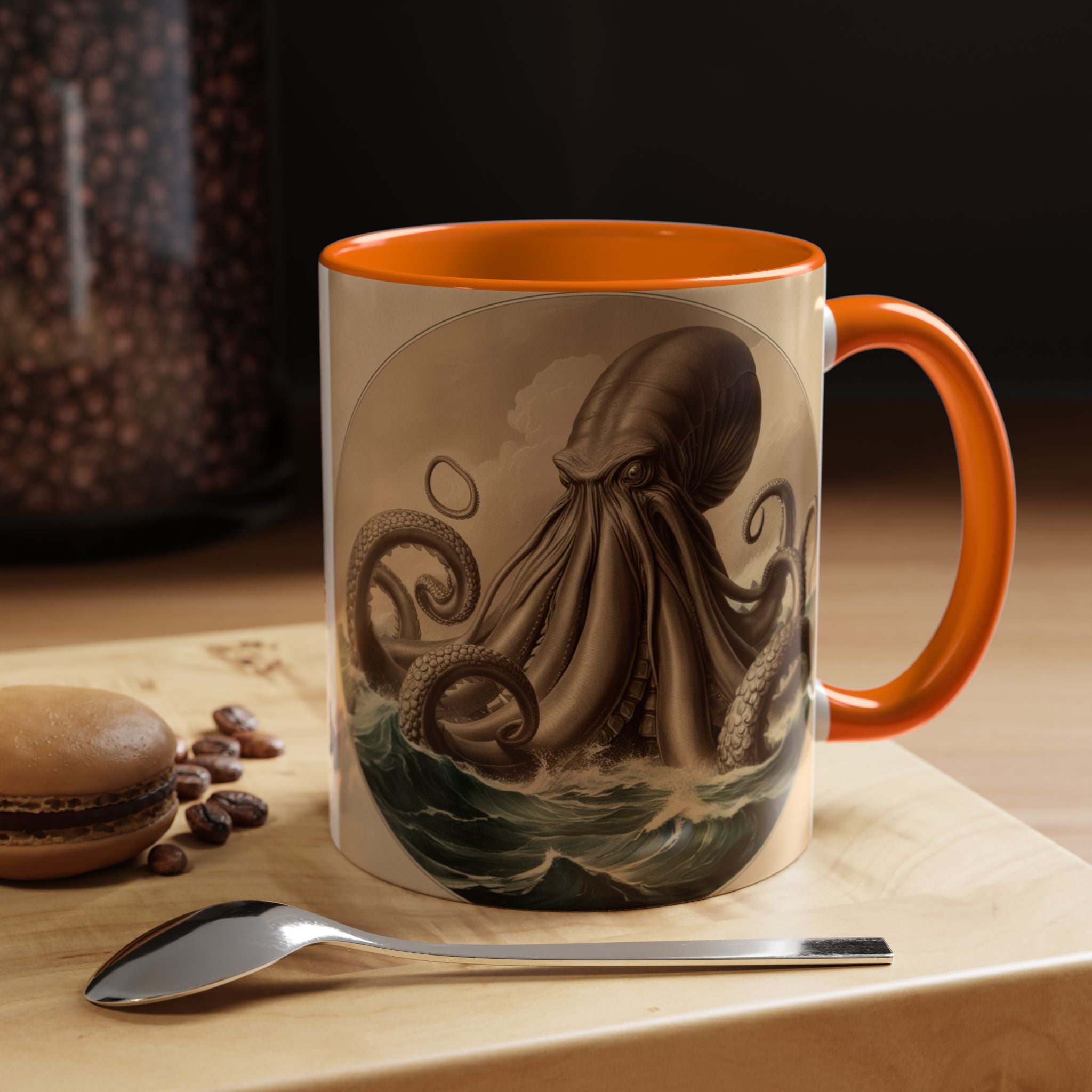Kraken Coffee Cup: Giant Squid Coffee Mug, Mugs for Men, Mythical Creature